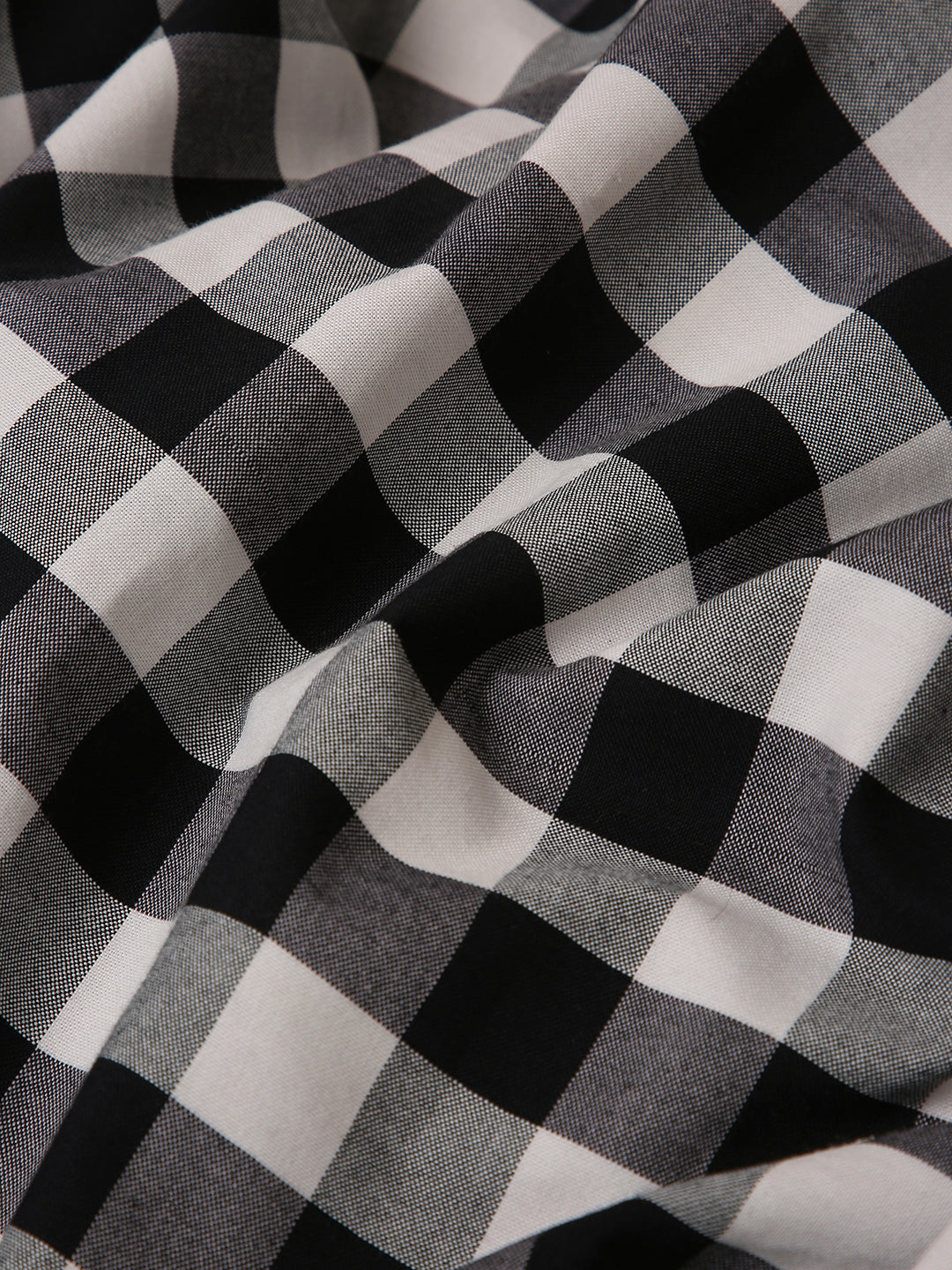 Oxford Black Checkered Oversized Shirt