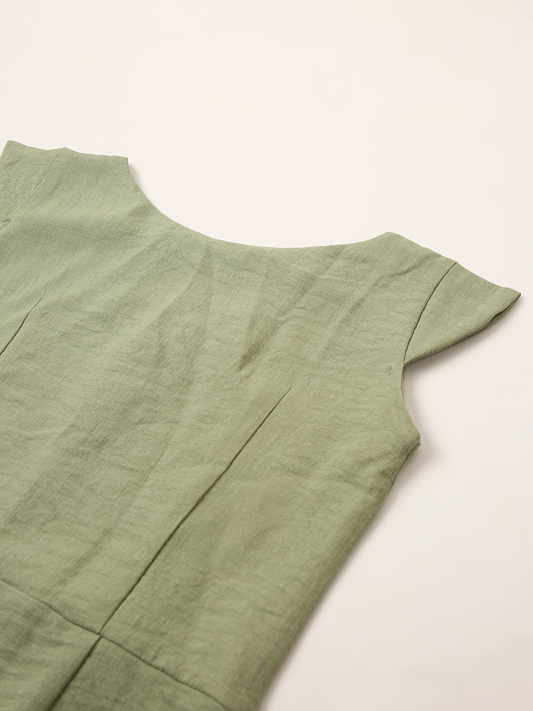 Green A-Line Mini Dress