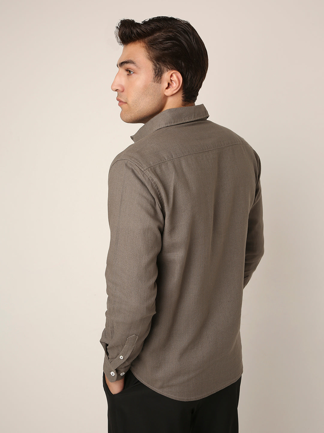 DUSTY GREY Premium Cotton Utility shacket
