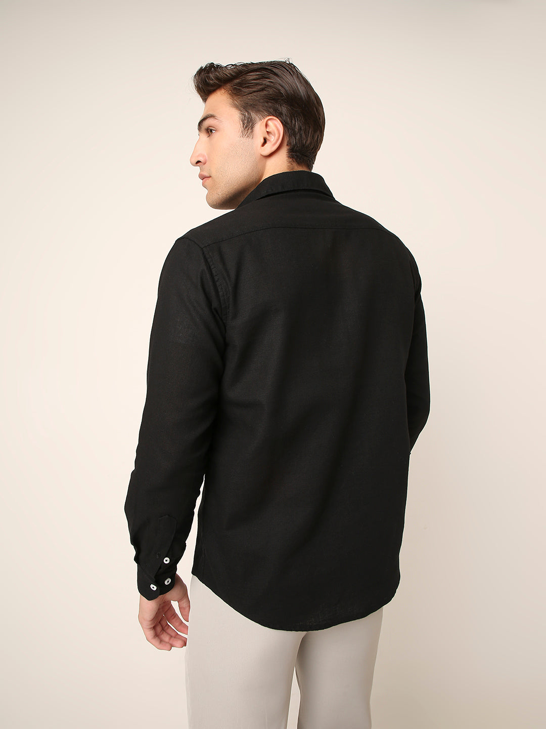 BLACK Premium Cotton Utility shacket