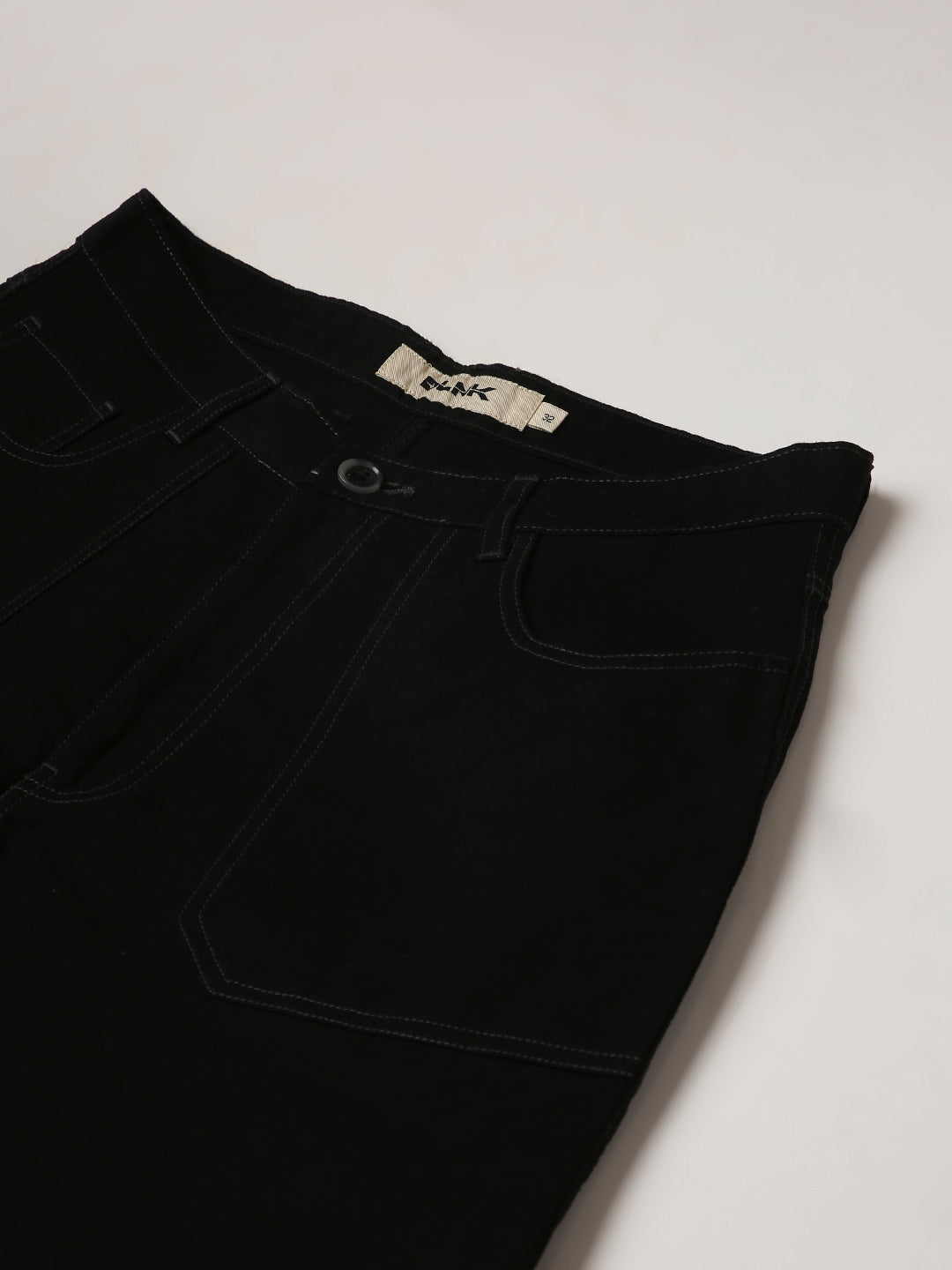 Straight Fit BLACK Utility Cargo PANTS