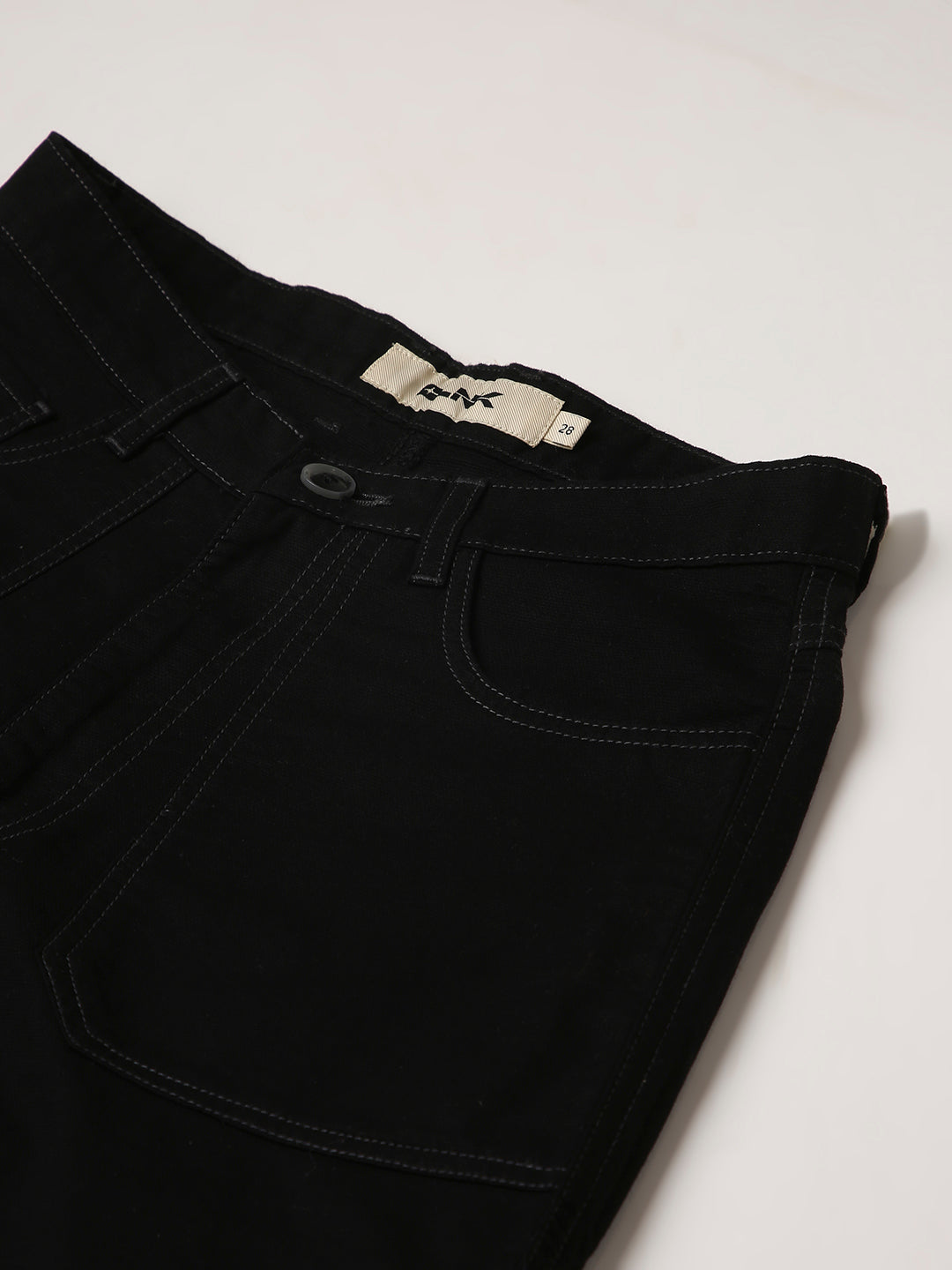 Black High-Waist Slim-Fit Jeans