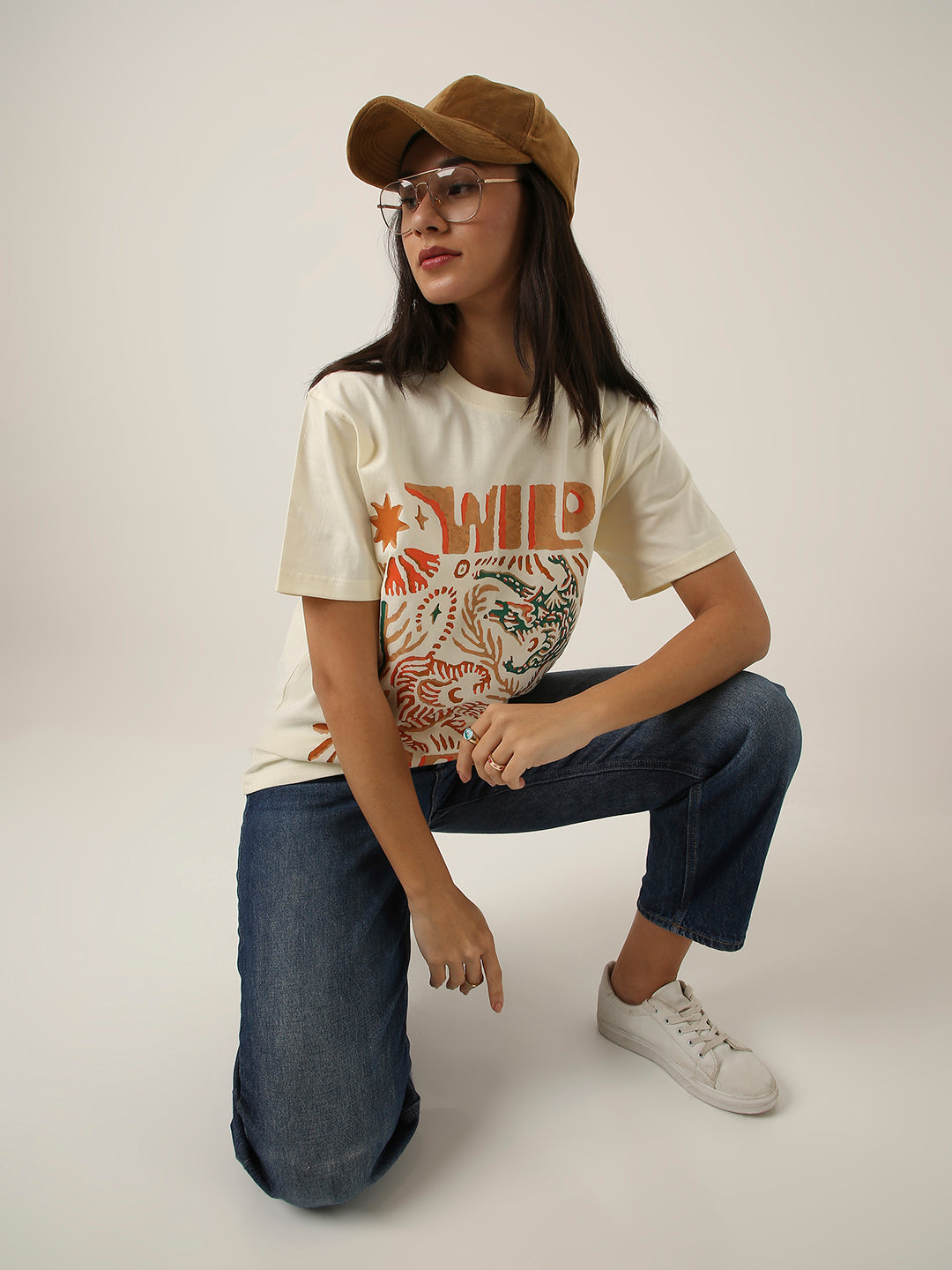 RELAXED FIT:OFF-WHITE PRINTED TSHIRT