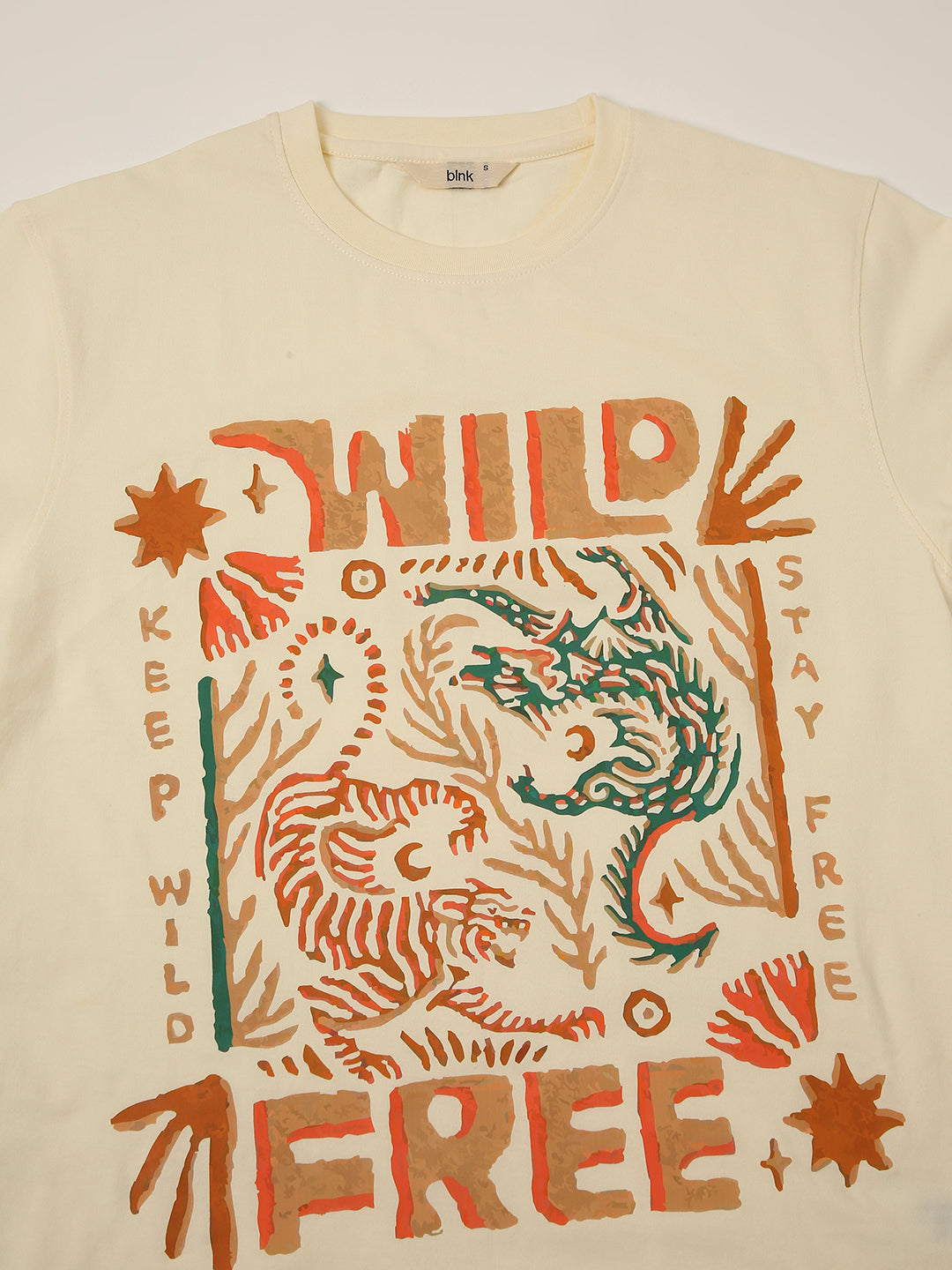 RELAXED FIT:OFF-WHITE PRINTED TSHIRT
