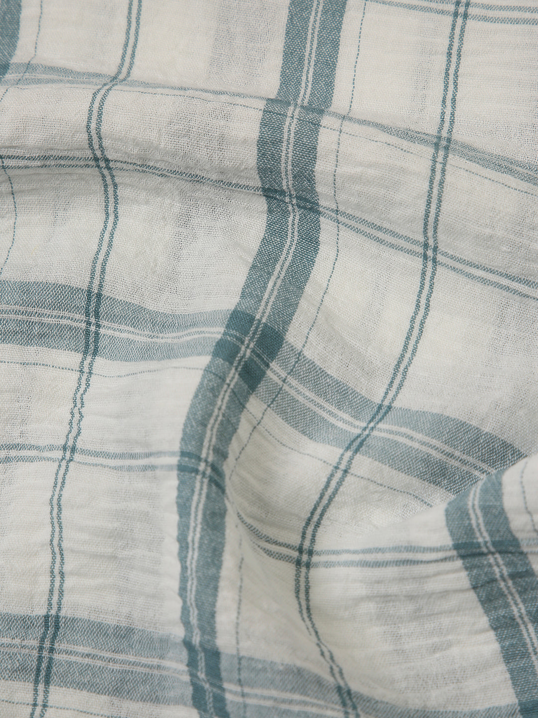 Blue Checked Relaxed Fit Shirt