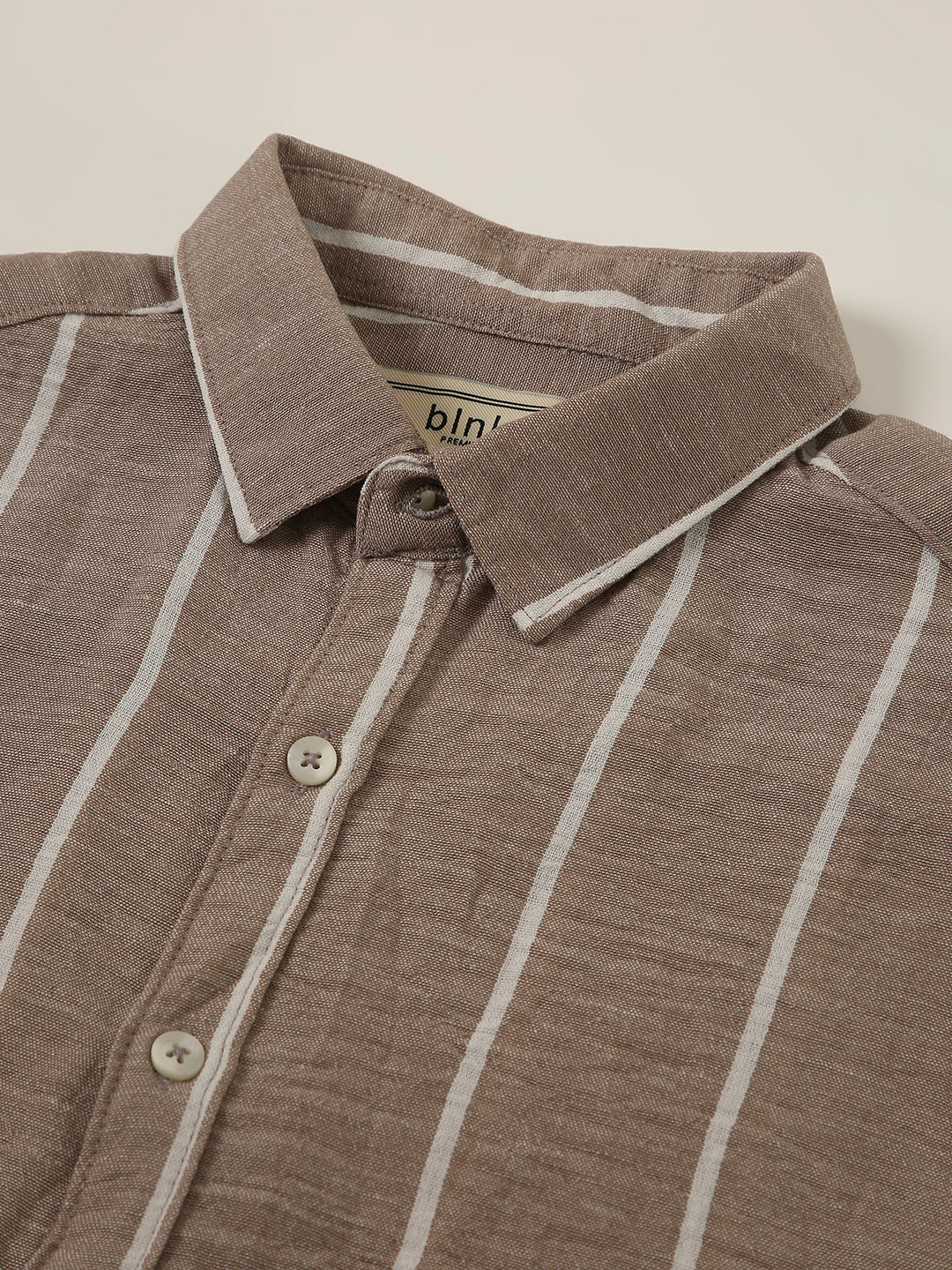 Fawn Vertical Striped Shirt