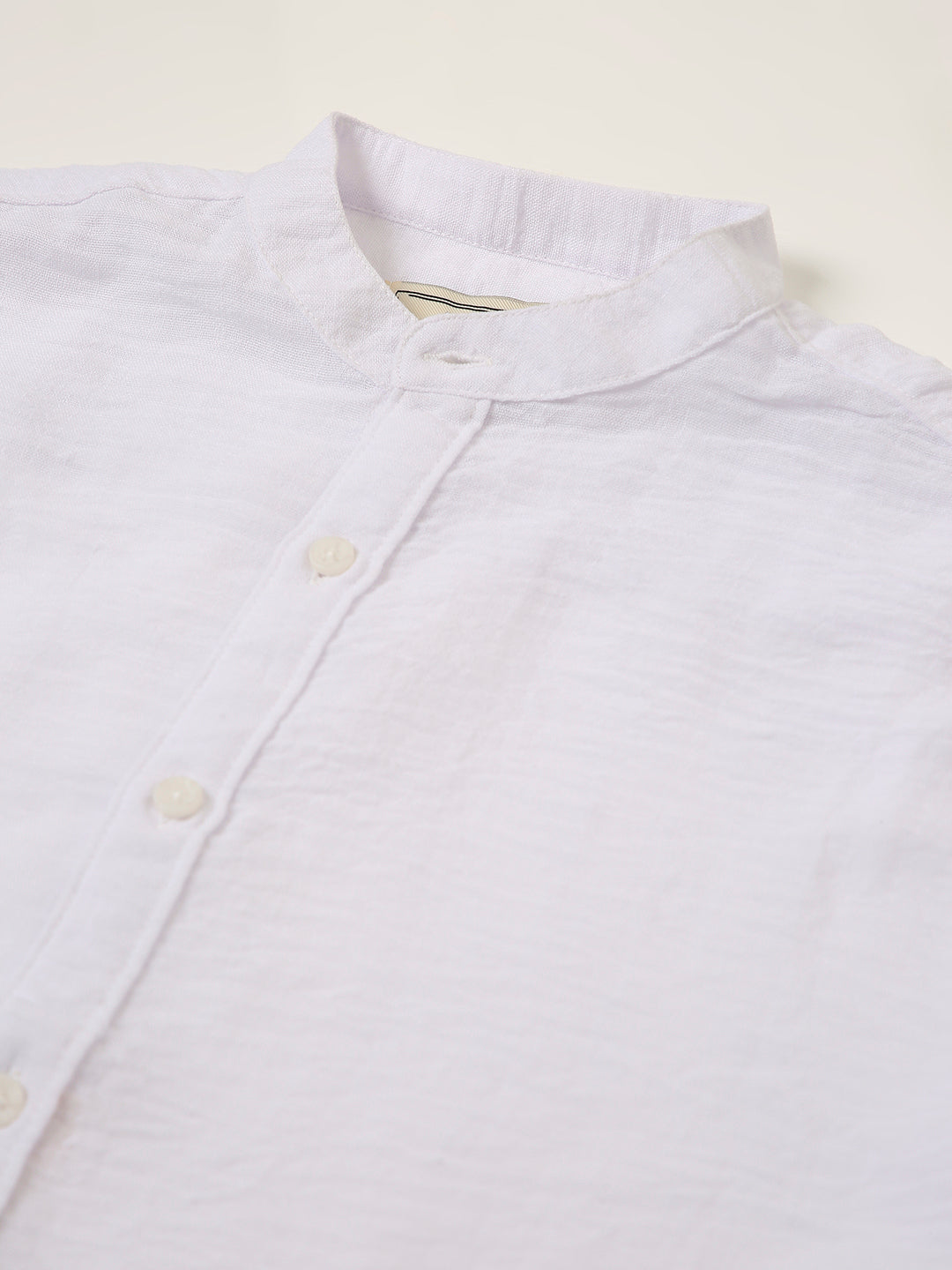 White Mandarin Shirt