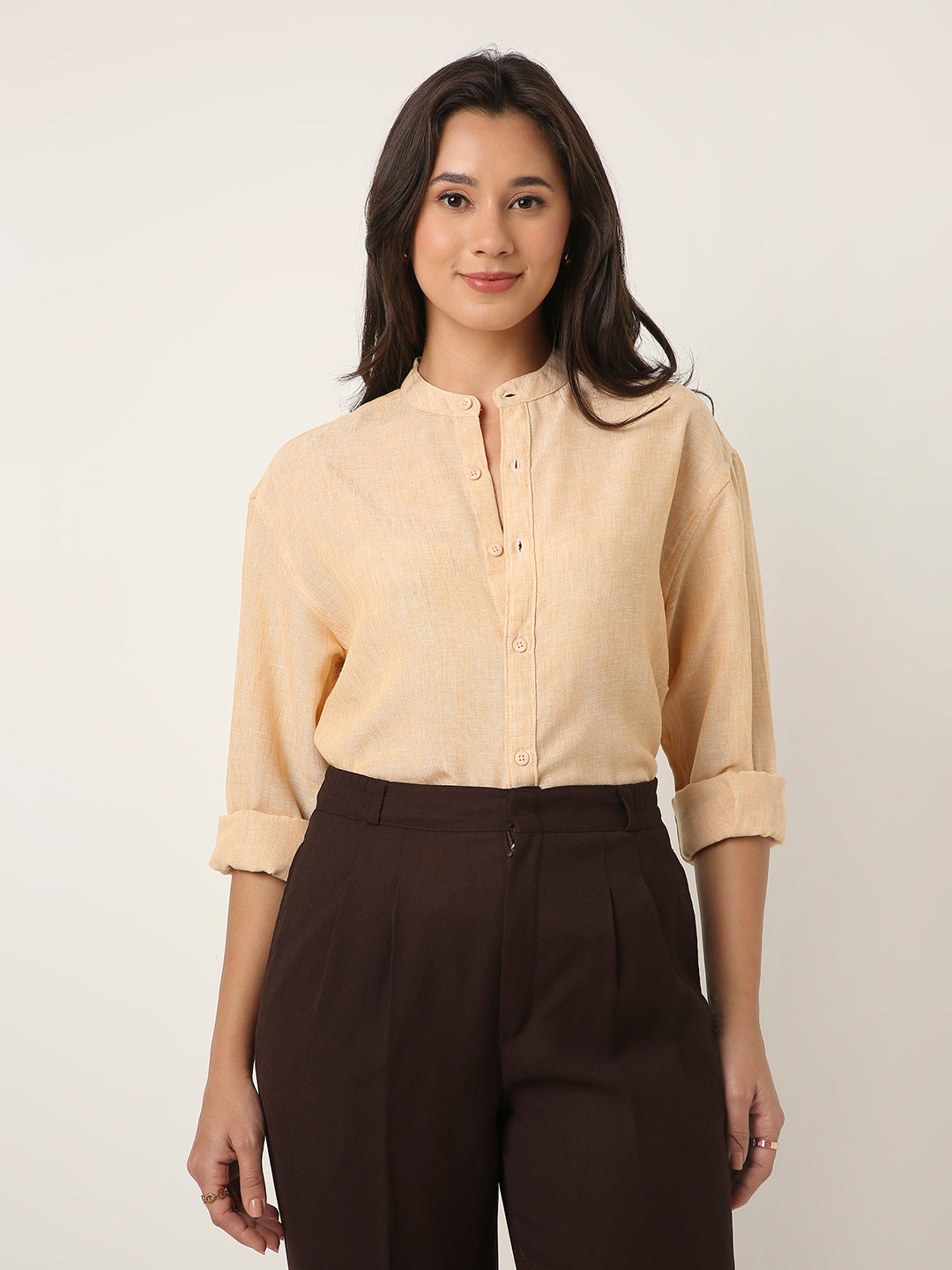 Orange Mandarin Shirt