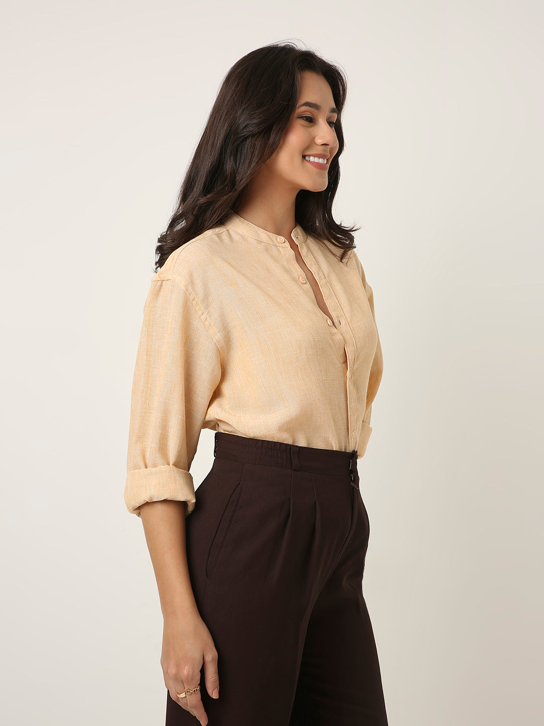 Orange Mandarin Shirt