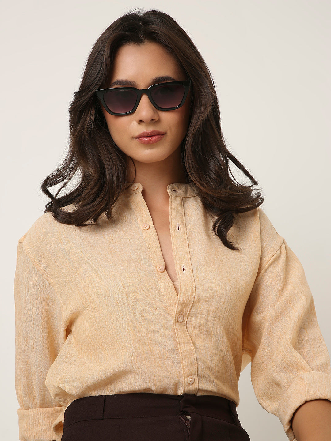 Orange Mandarin Shirt