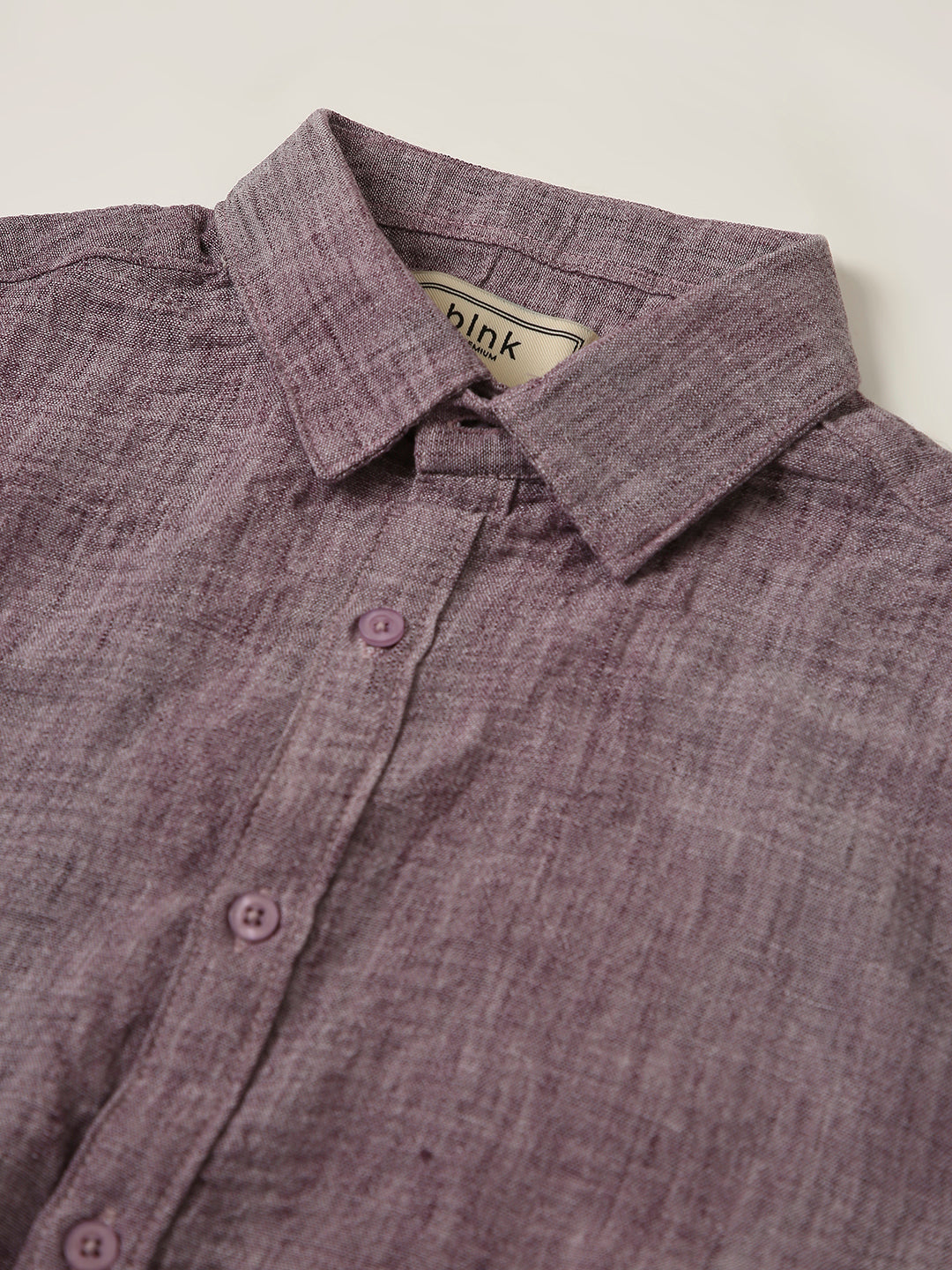 Plum Textured Casual Shirt