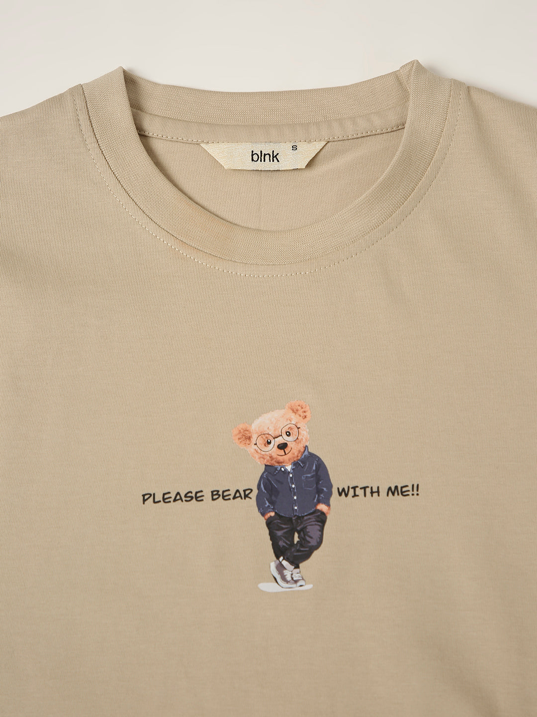 RELAXED FIT:SAND PRINTED TSHIRT