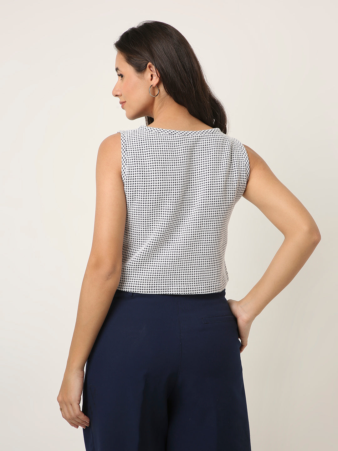 GRAY MINIMALIST CROP TOP
