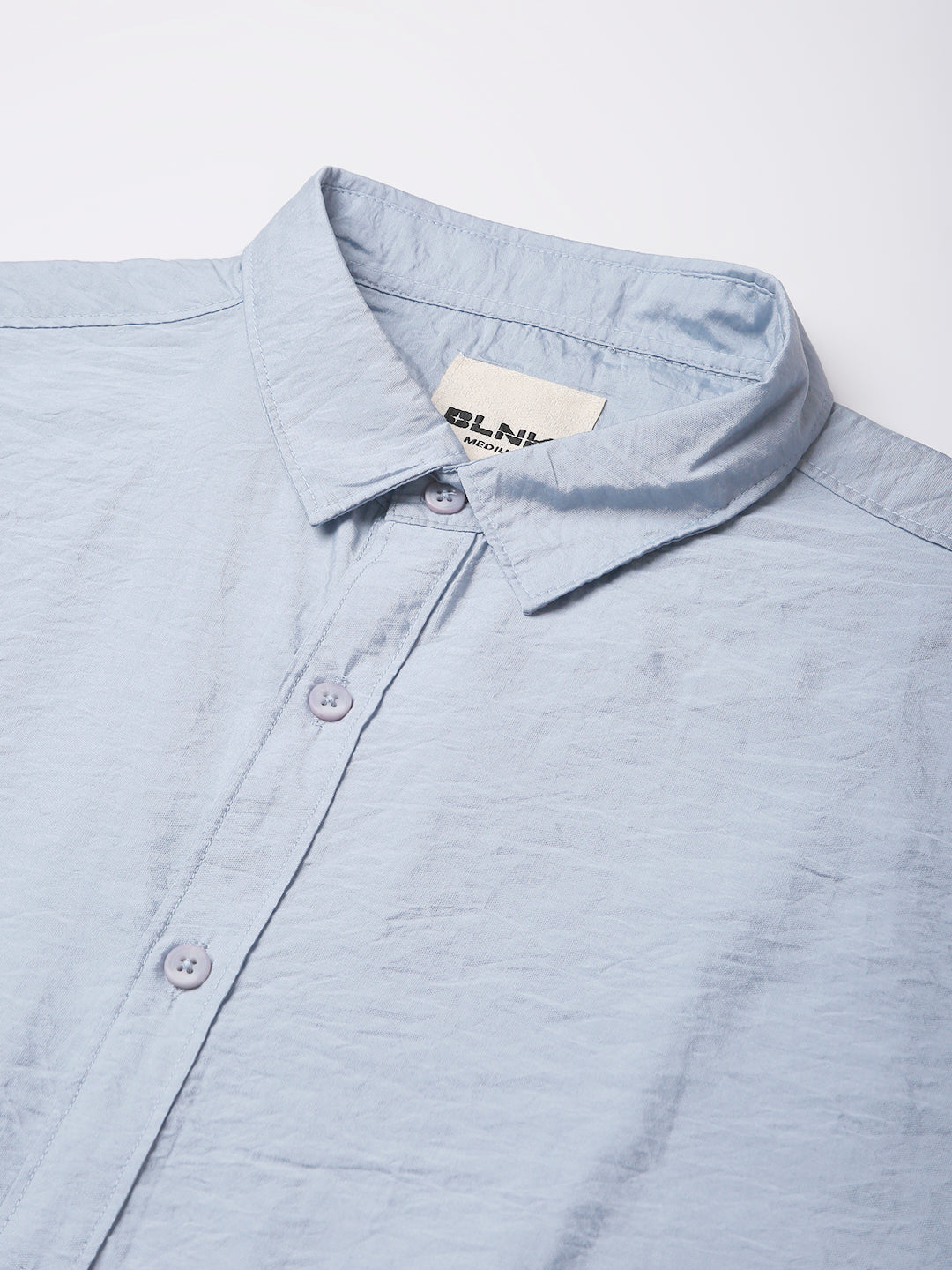 BLUE ESSENTIAL VISCOSE SHIRT