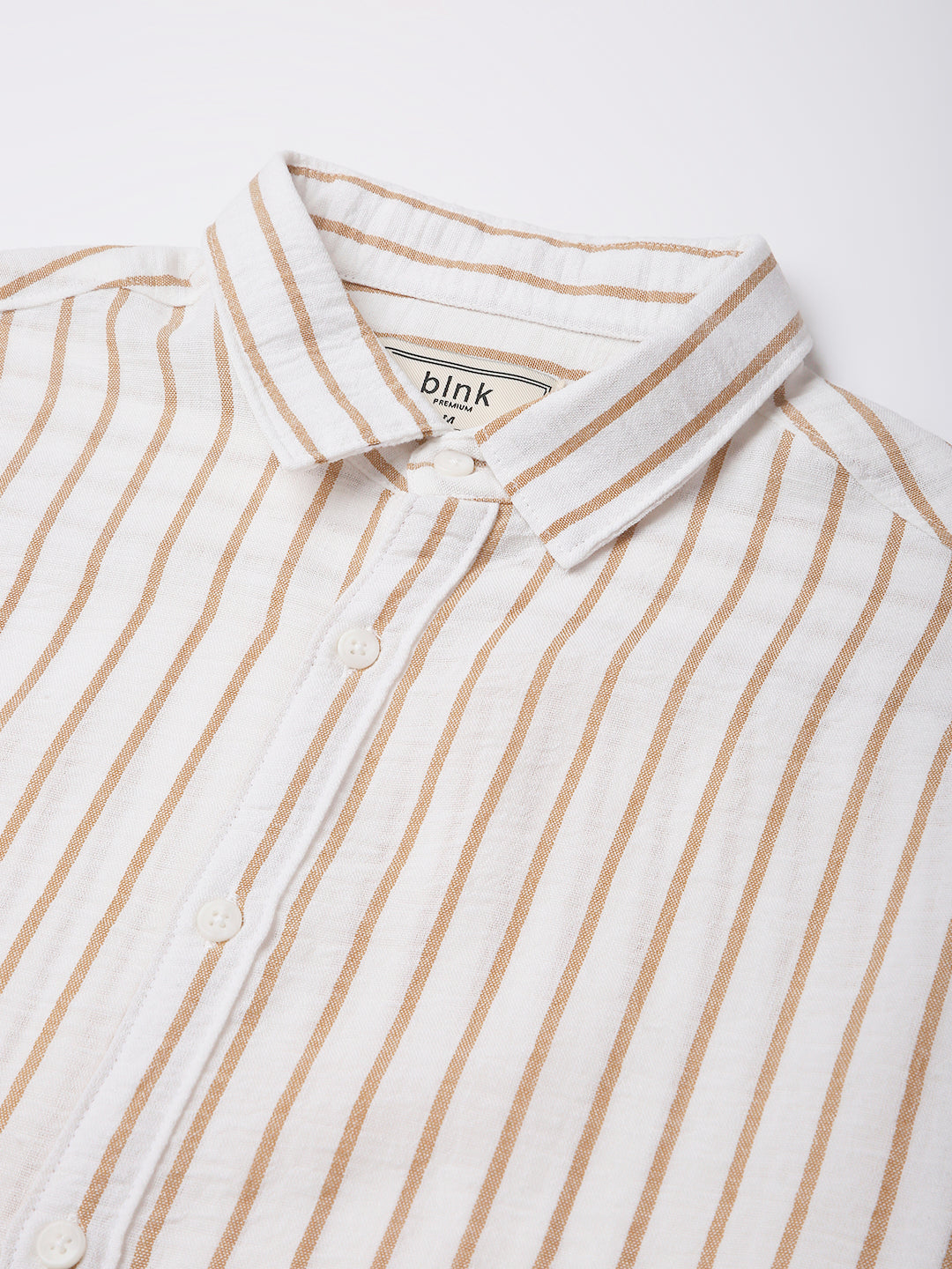 KHAKI STRIPED CLASSIC SHIRT