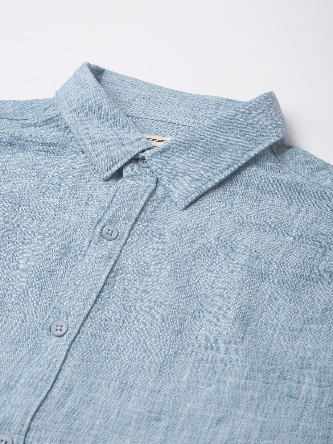 BLUE PREMIUM LINEN BLEND SHIRT