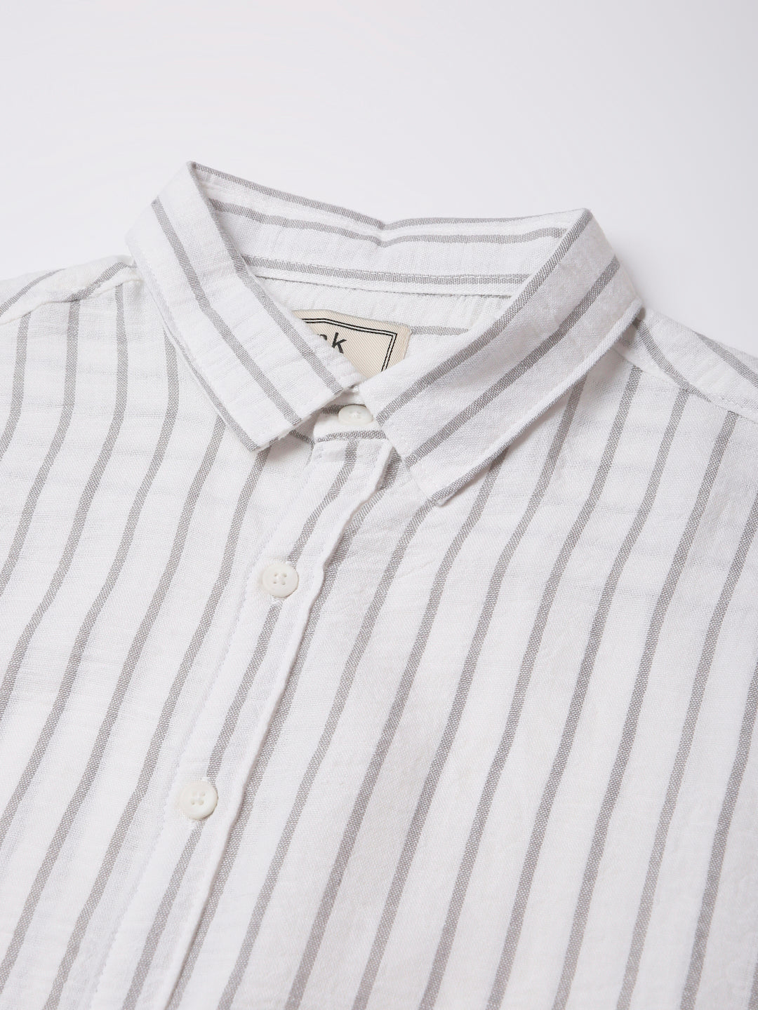 GRAY STRIPED CLASSIC SHIRT