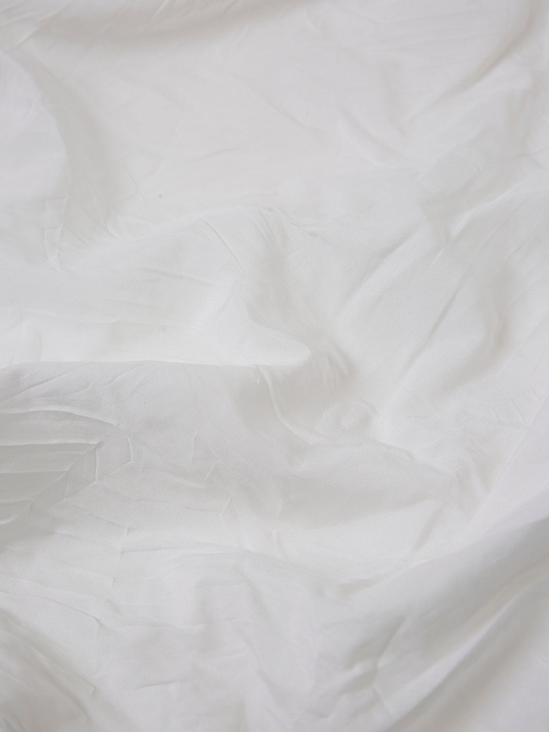 White Crinkle Oversized Short Sleeve Shirt