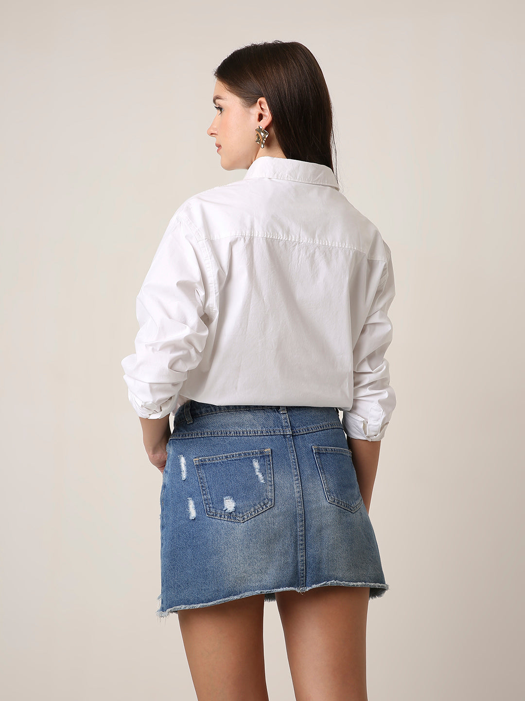Classic White Oversized Cotton Shirt
