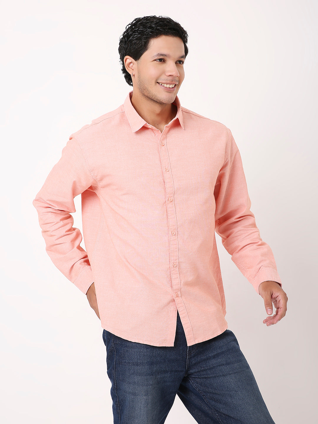 PEACH CLASSIC OXFORD SHIRT