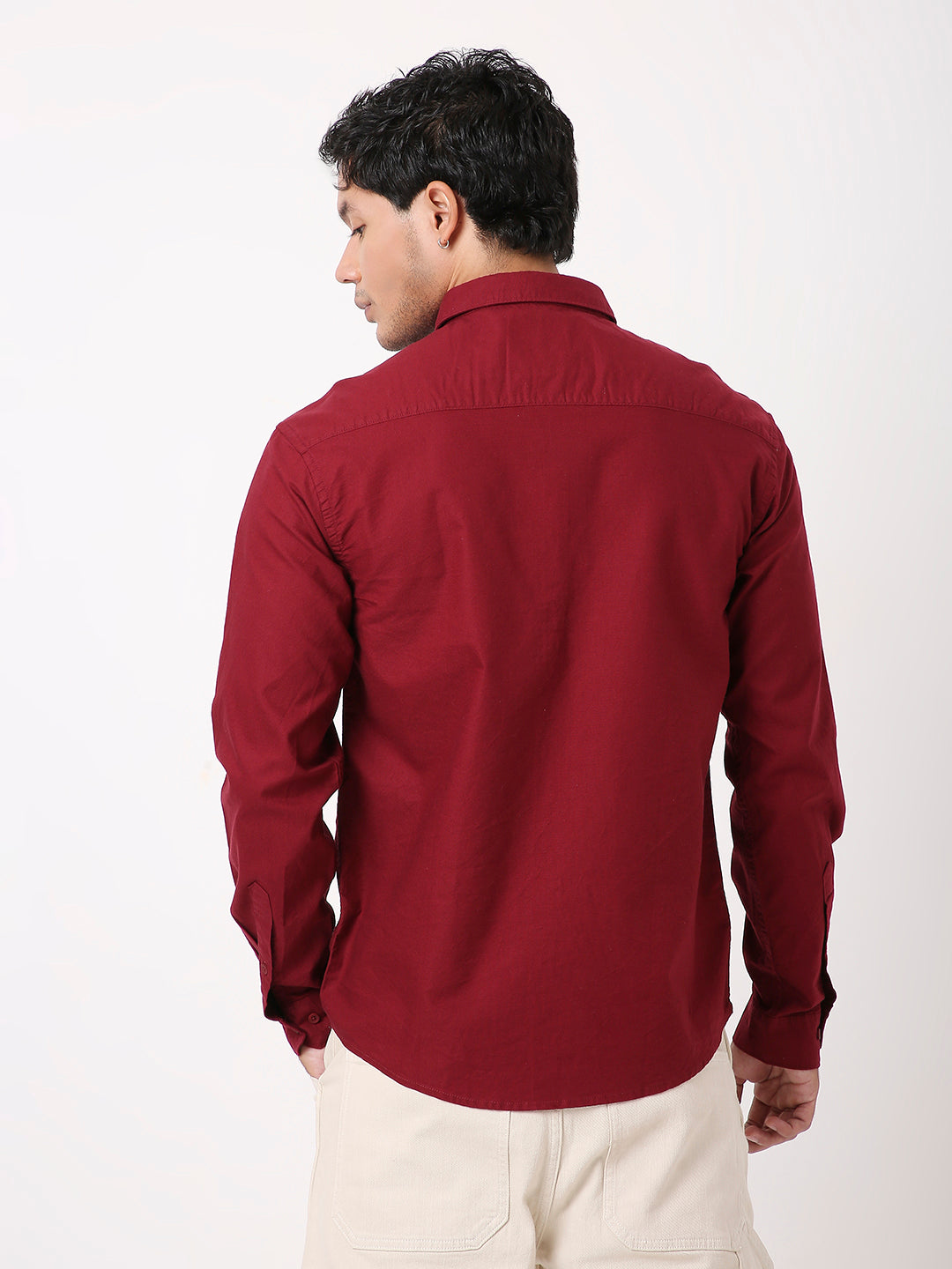 MAROON ESSENTIAL OXFORD SHIRT