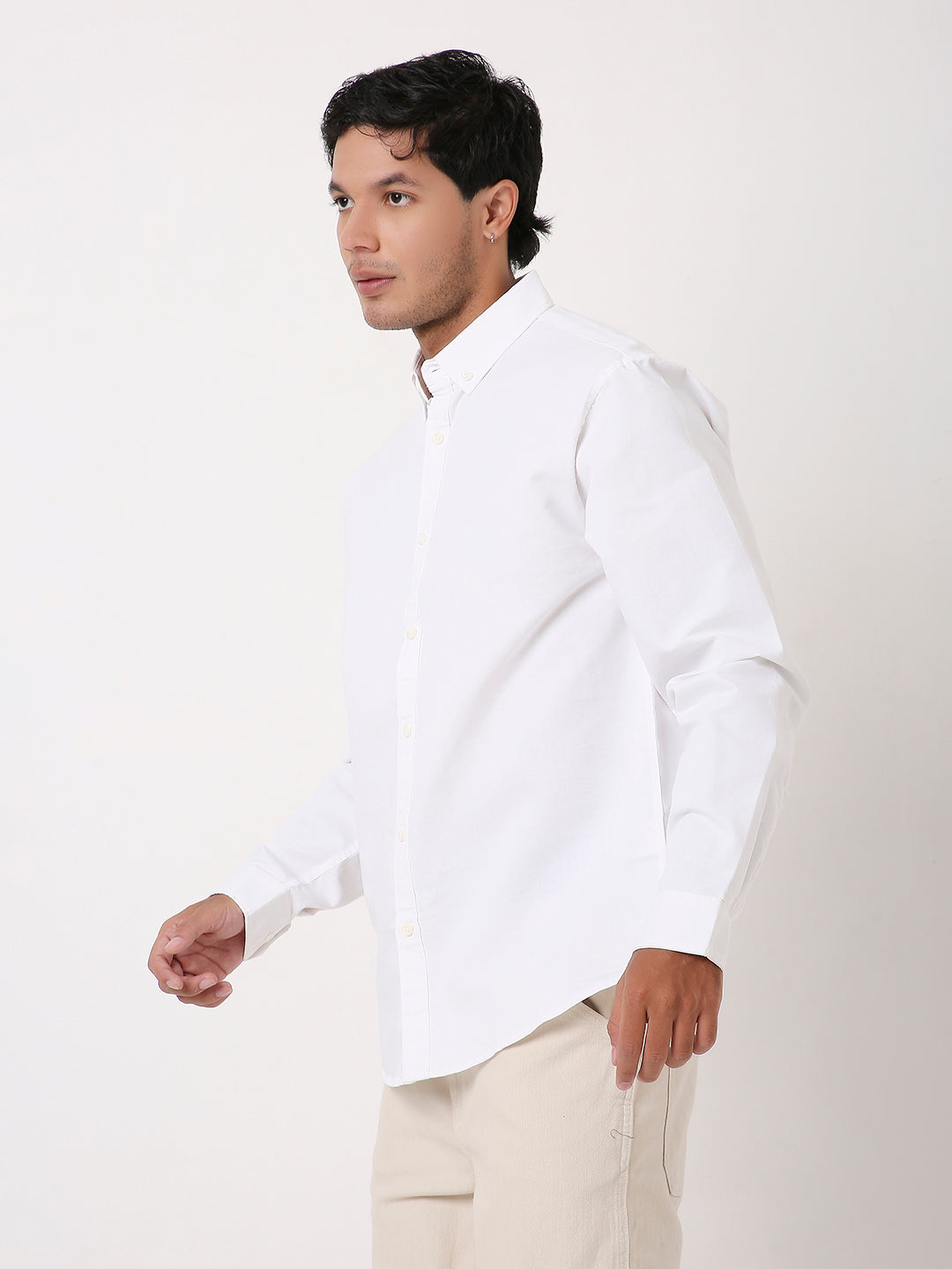 WHITE ESSENTIAL OXFORD SHIRT