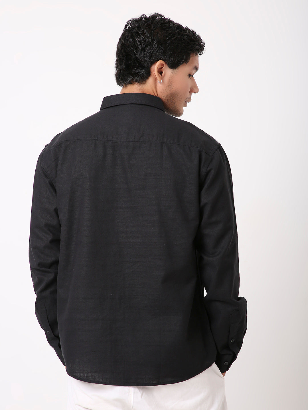 SELF STRUCTURED PURE COTTON SHIRT FOR MEN – FULL SLEEVES