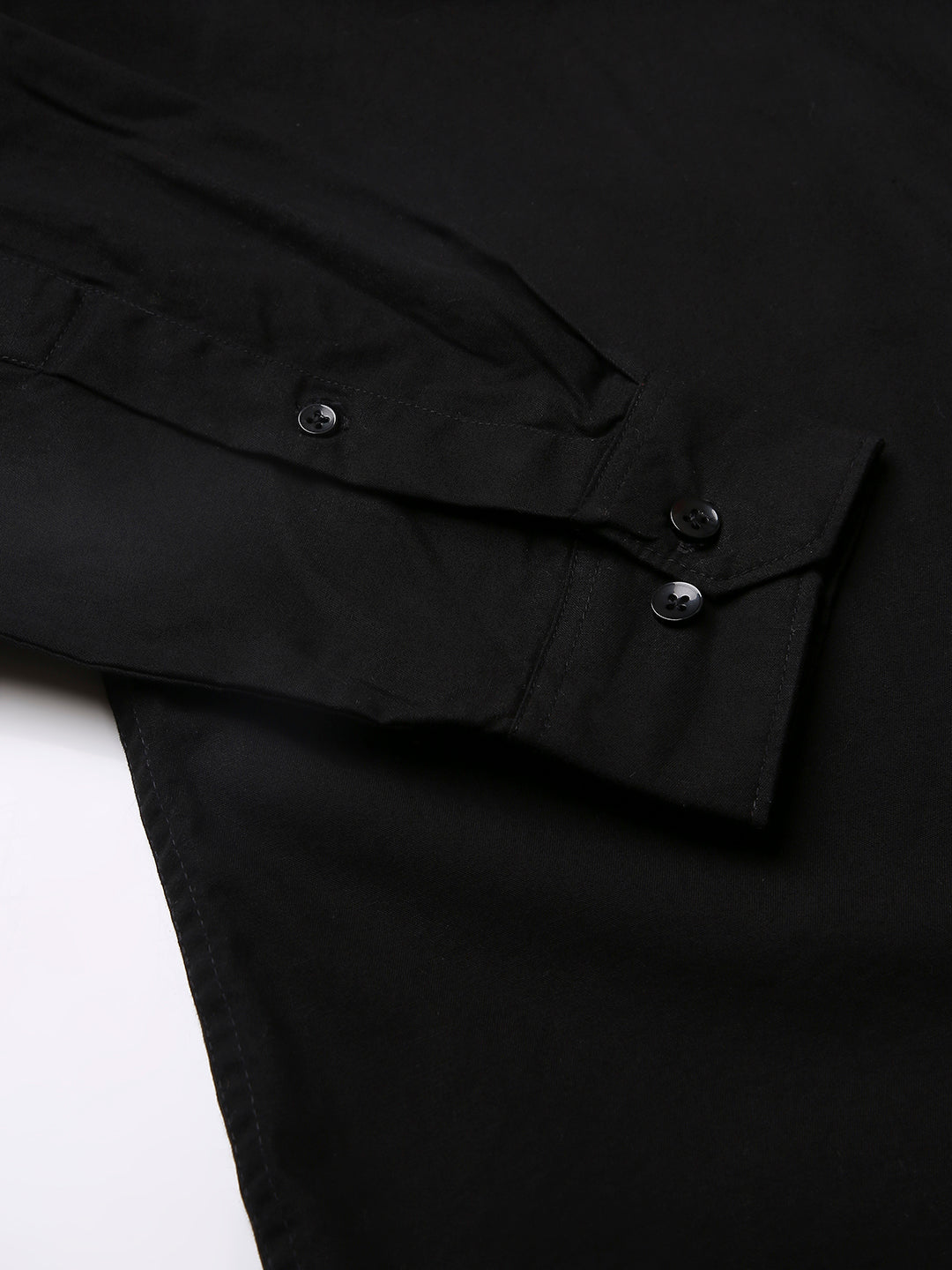 BLACK SIGNATURE TWILL COTTON SHIRT