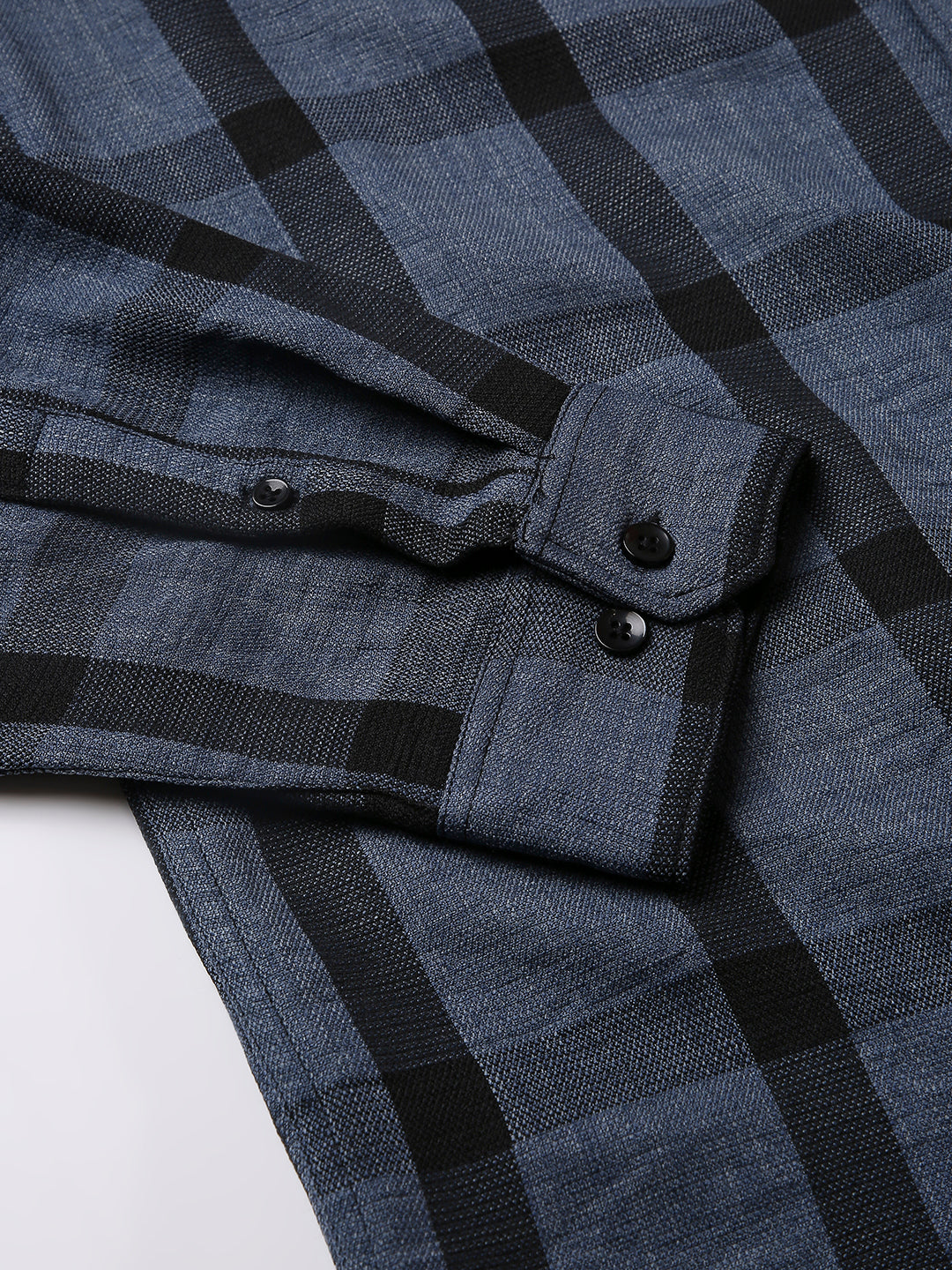 BLUE BASIC CHECKED SHIRT