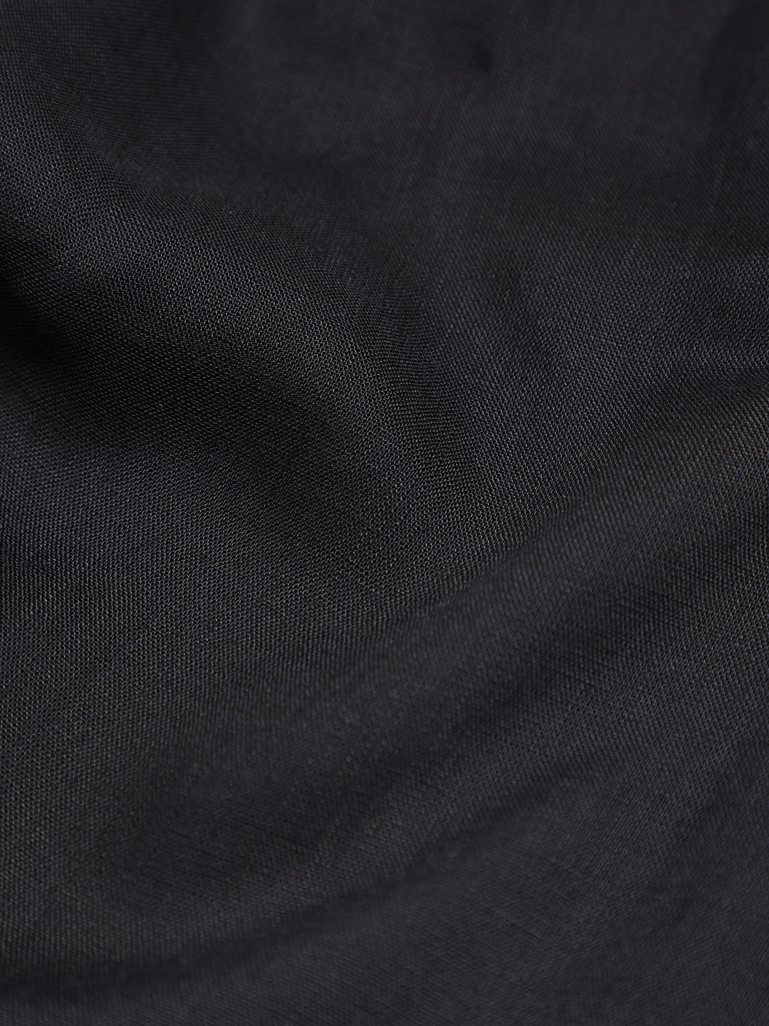 Black Premium Linen Blend Shirt