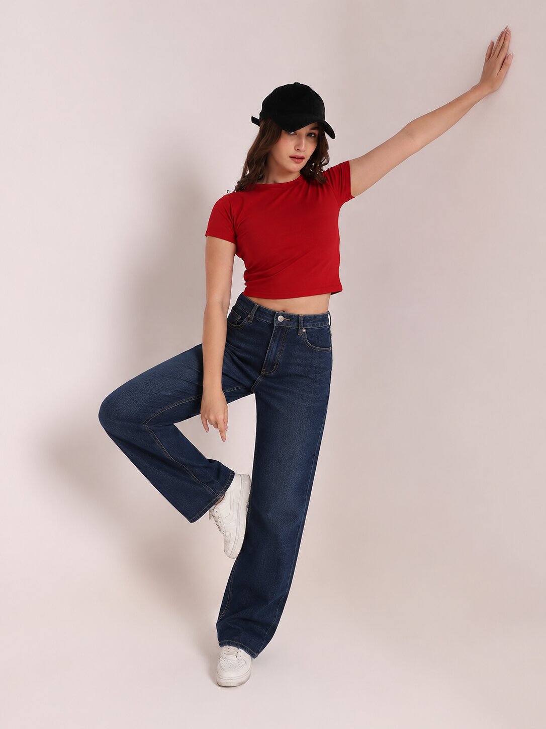 Maroon Crop Top