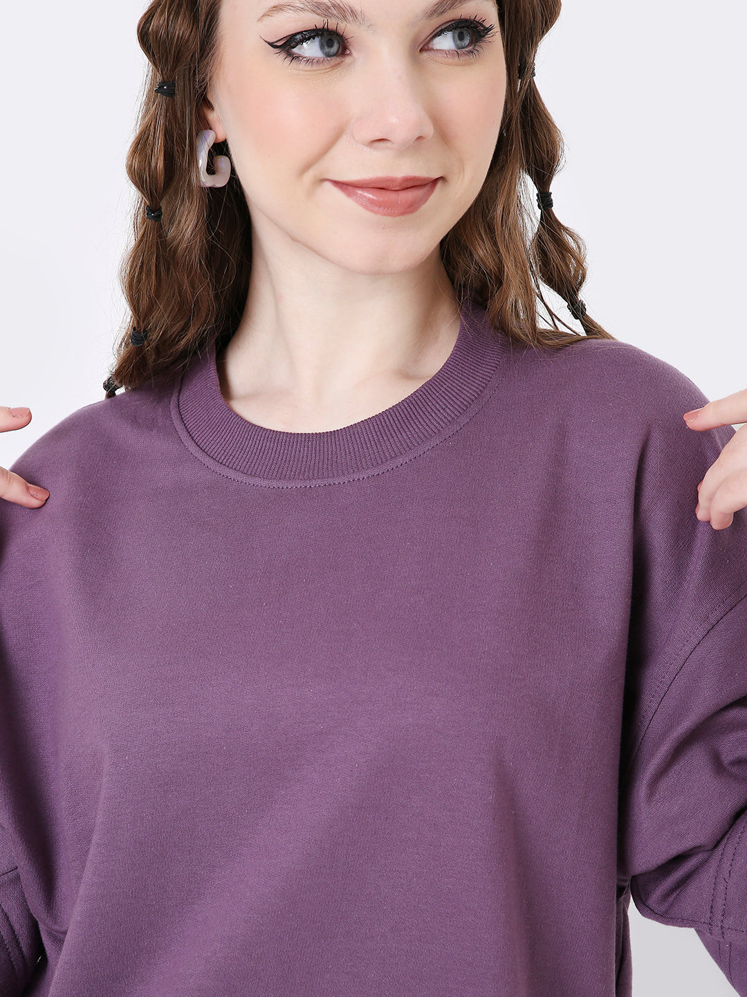OVERSIZE GRAPE SOLID TSHIRT