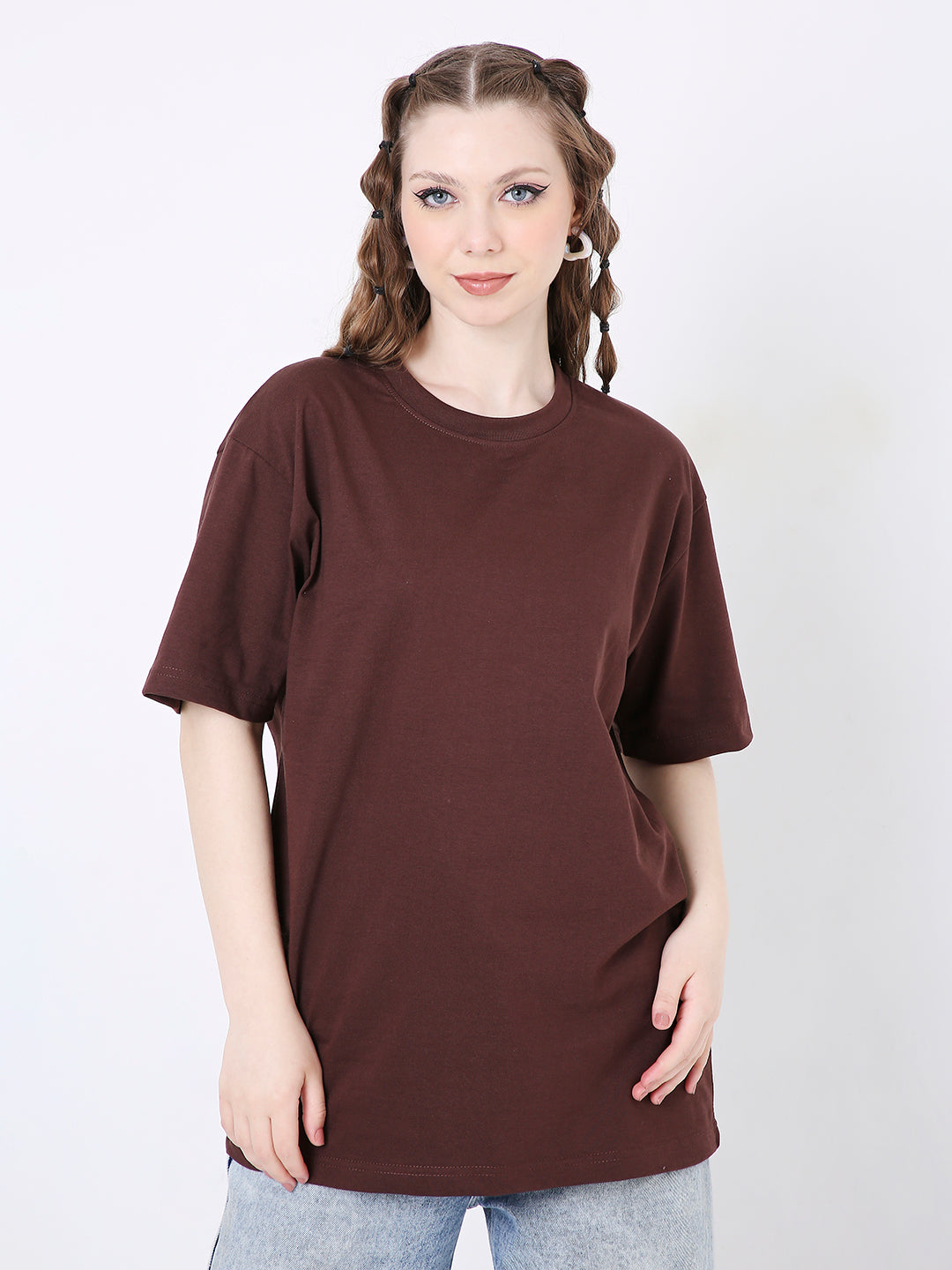 REGULAR TSHIRT: BROWN