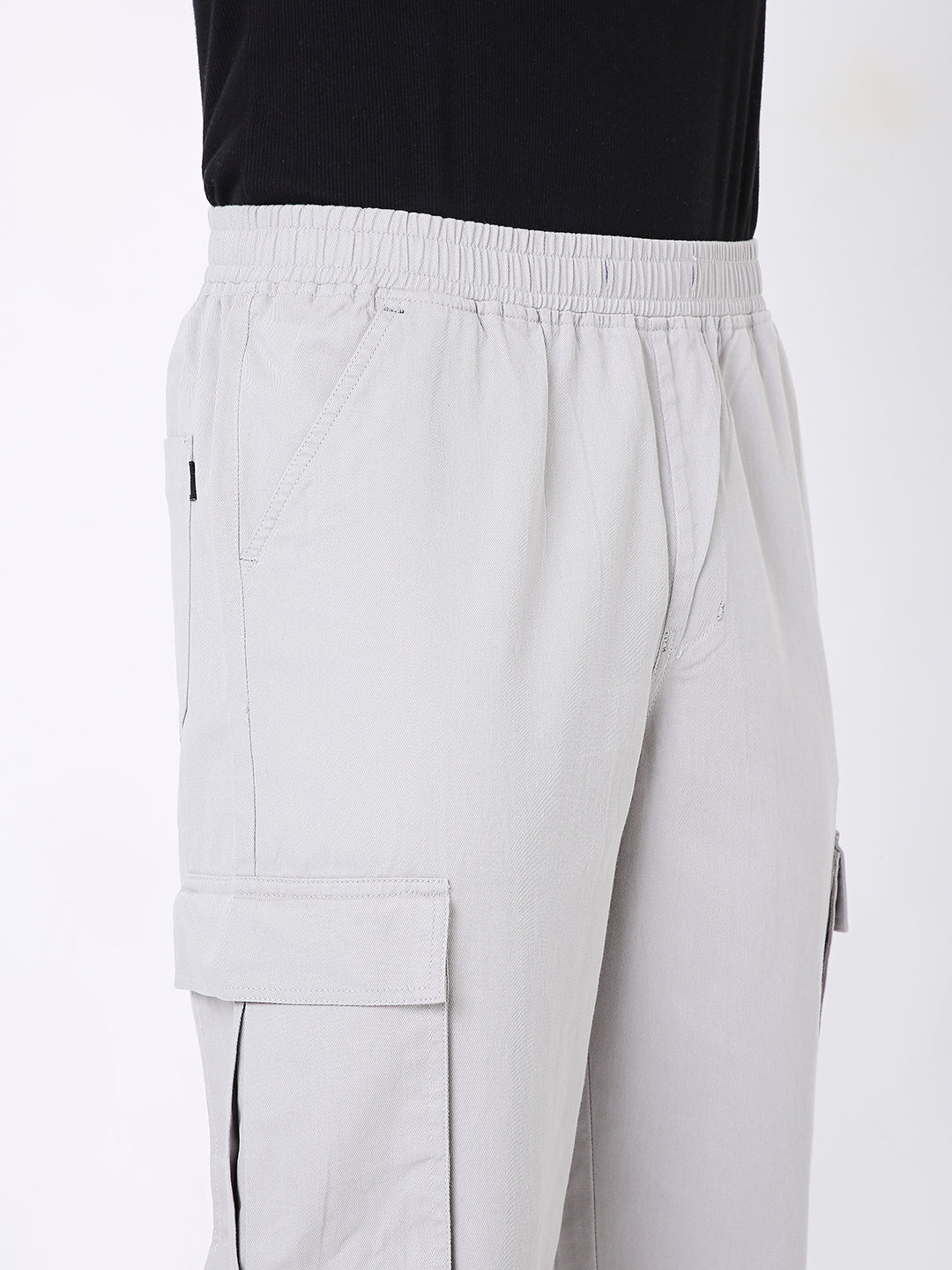 GREY ESSENTIAL 5 POCKET CARGO PANTS