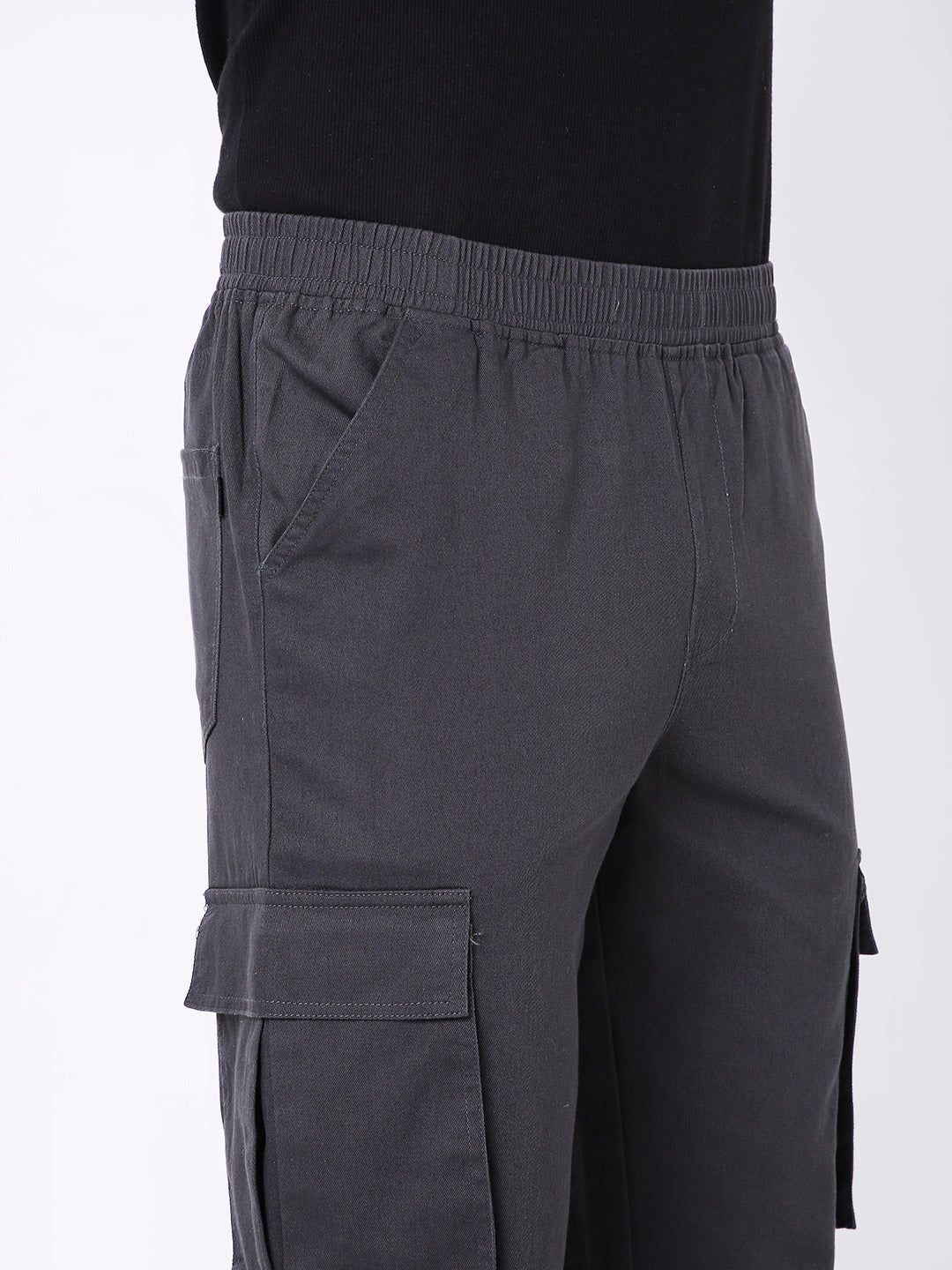 DARK GREY ESSENTIAL 5 POCKET CARGO PANTS