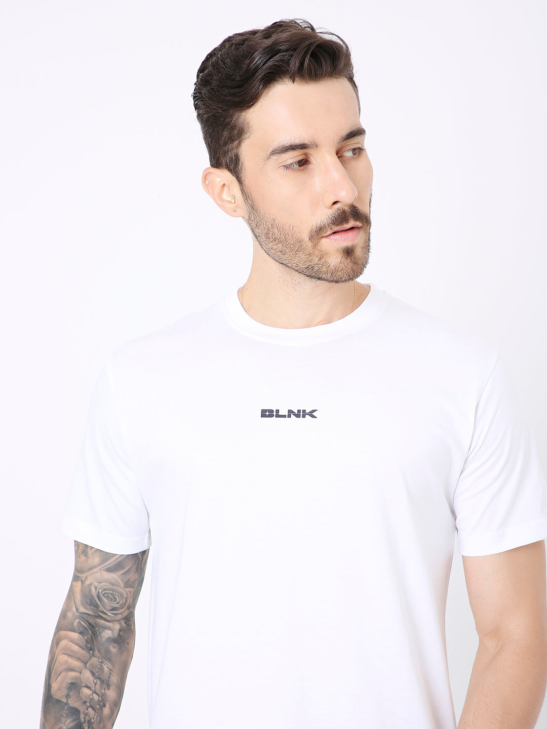 RELAXED FIT WHITE PRINTED TSHIRT