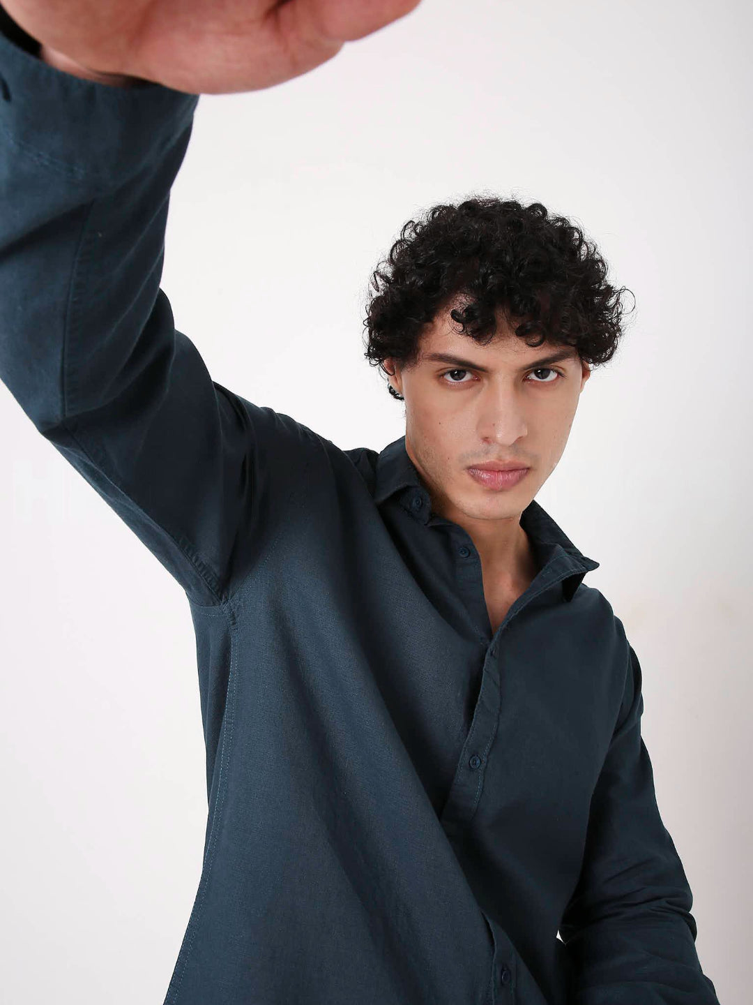 BOTTLE GREEN COTTON CORE SHIRT