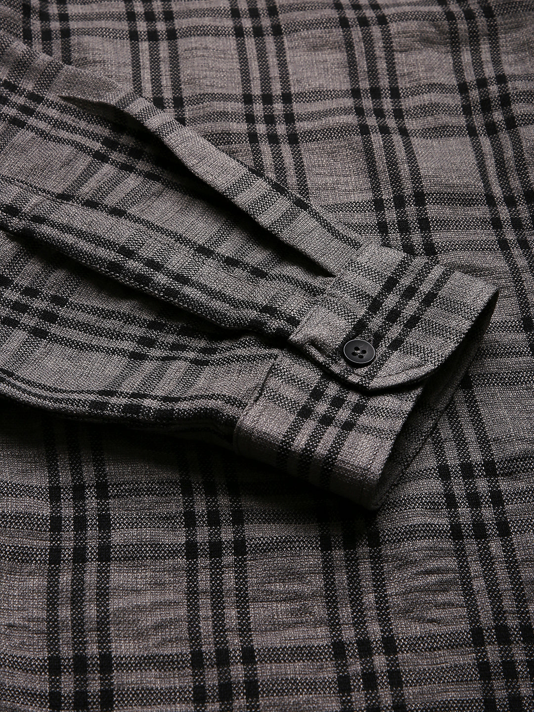 GRAY CLASSIC CHECKED SHIRT