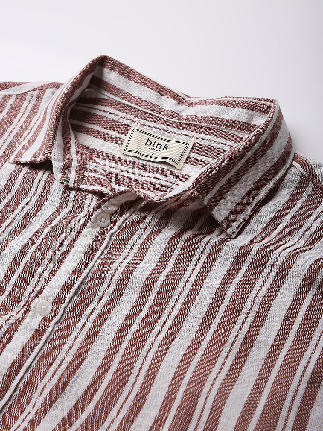 MAROON VERTICAL STRIPED SHIRT