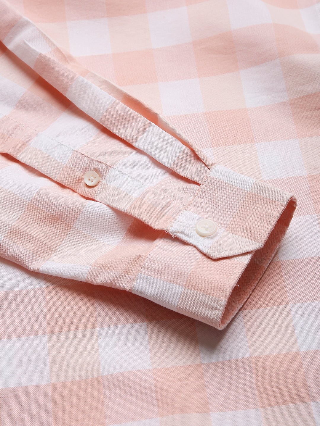PEACH BUFFALO CHECKS SHIRT