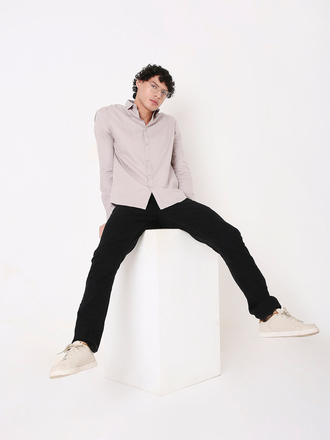 GRAY PREMIUM STRUCTURED SHIRT