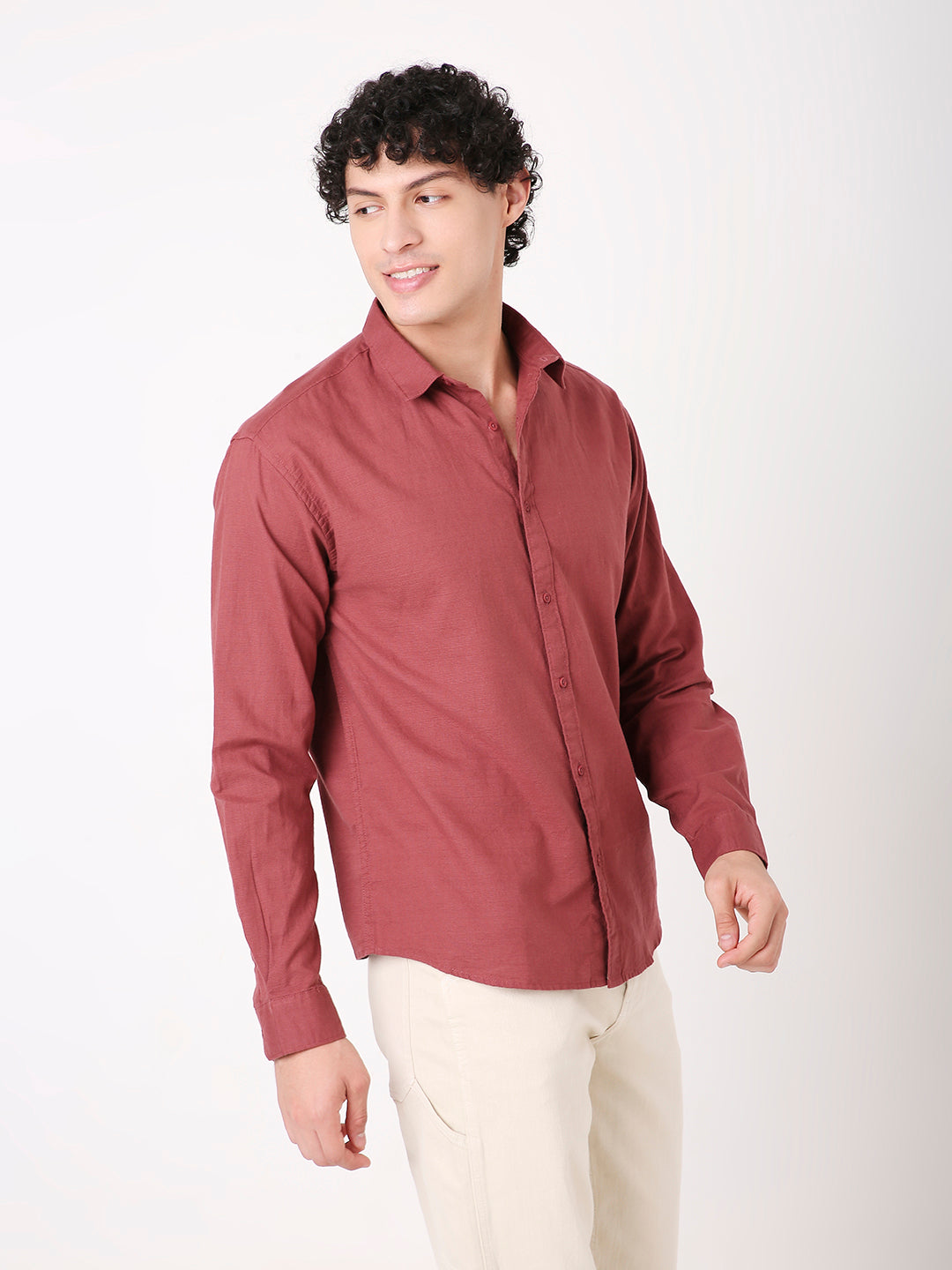 CLAY RED COTTON CORE SHIRT