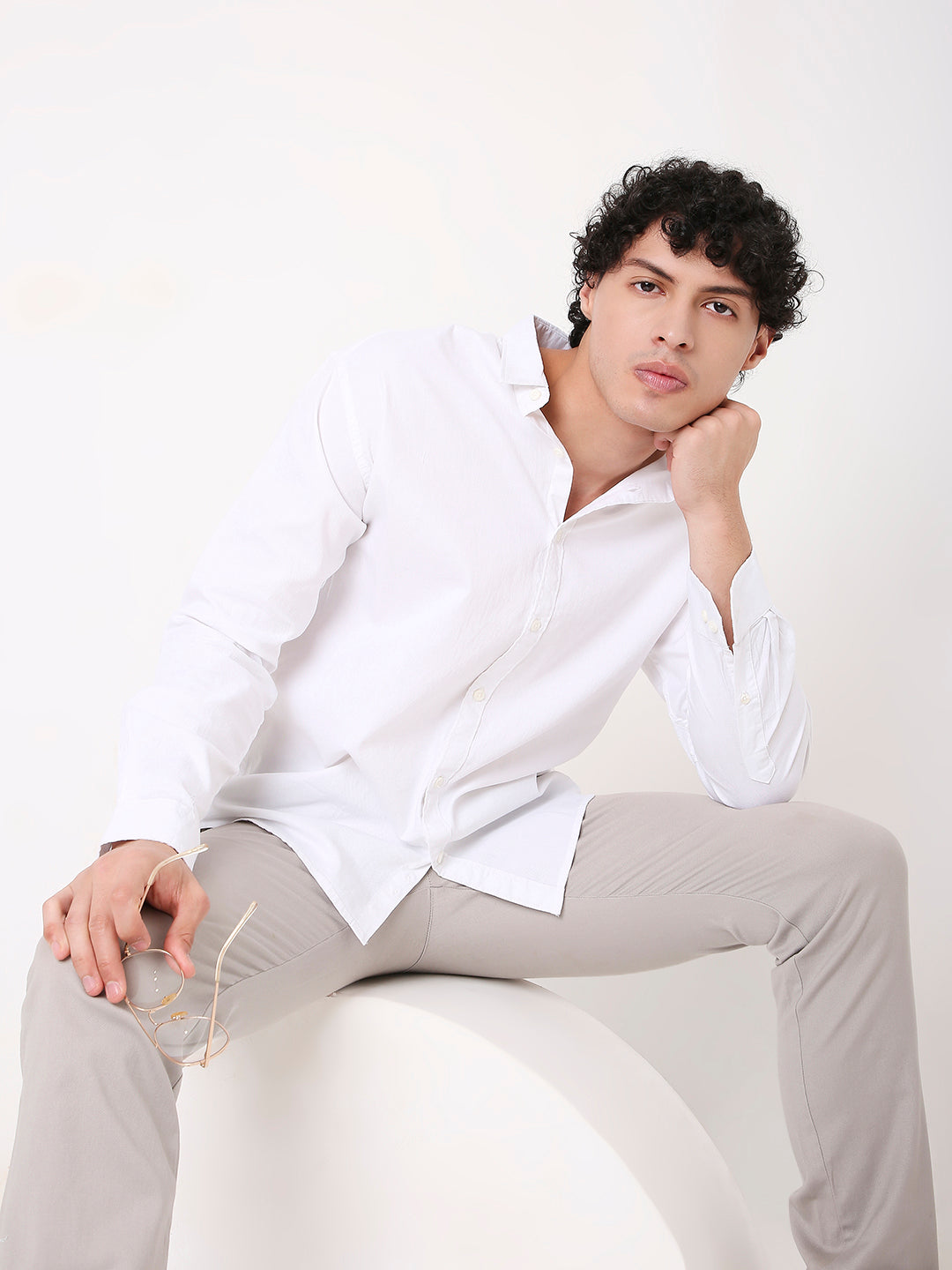 WHITE PREMIUM STRUCTURED SHIRT