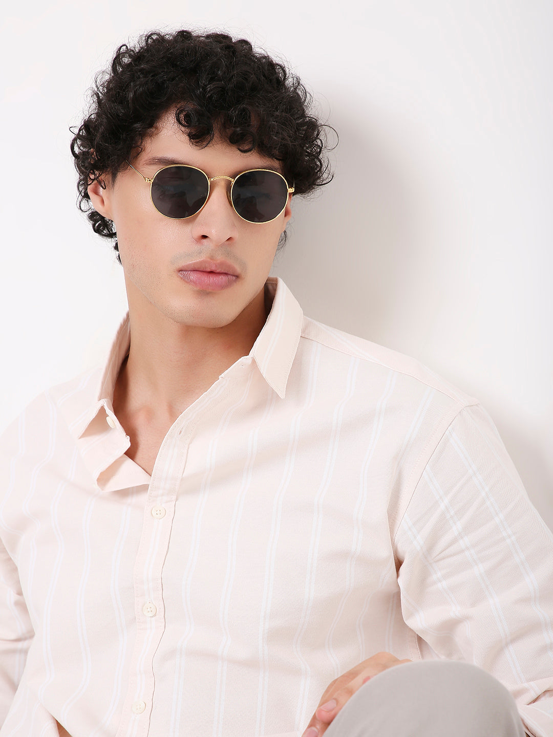 PREMIUM PASTEL STRIPED COTTON SHIRT FOR MEN