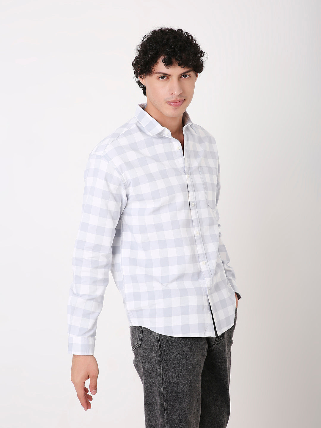 GRAY BUFFALO CHECKS SHIRT