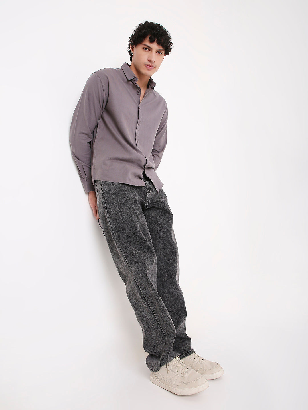 GREY COTTON CORE SHIRT