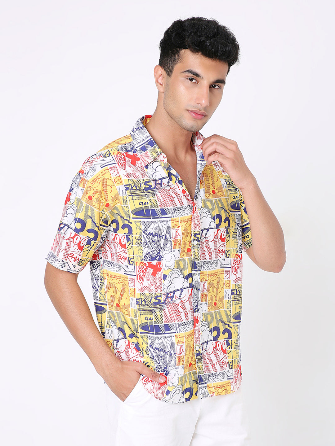 COMIC PRINT SHORT SLEEVE SHIRT