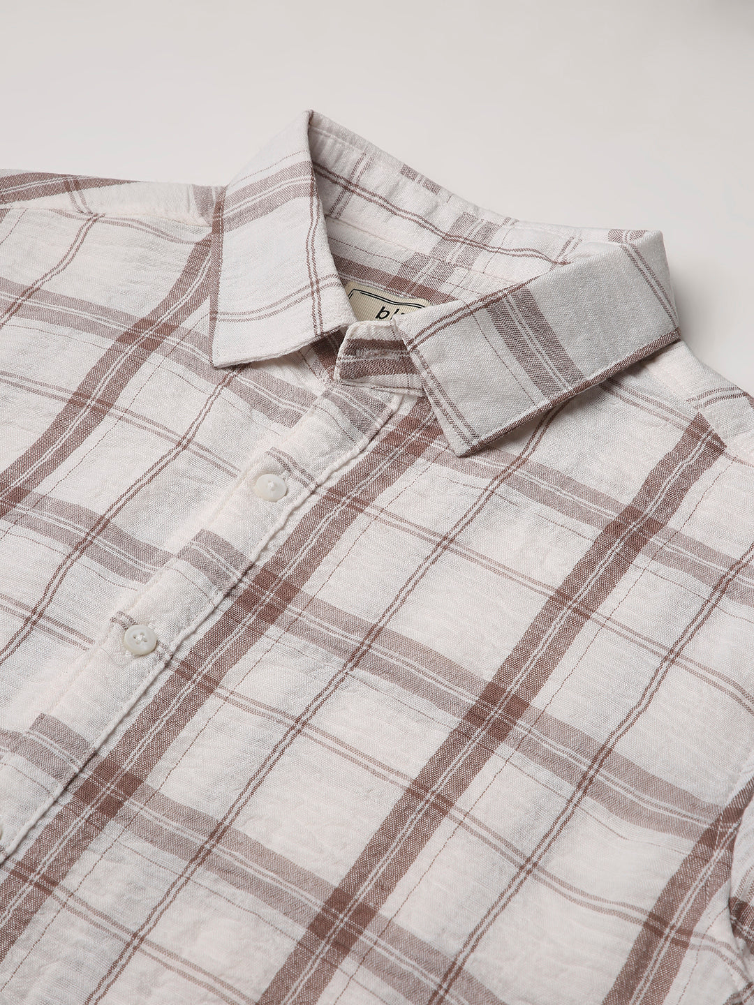 Brown Casual check Shirt