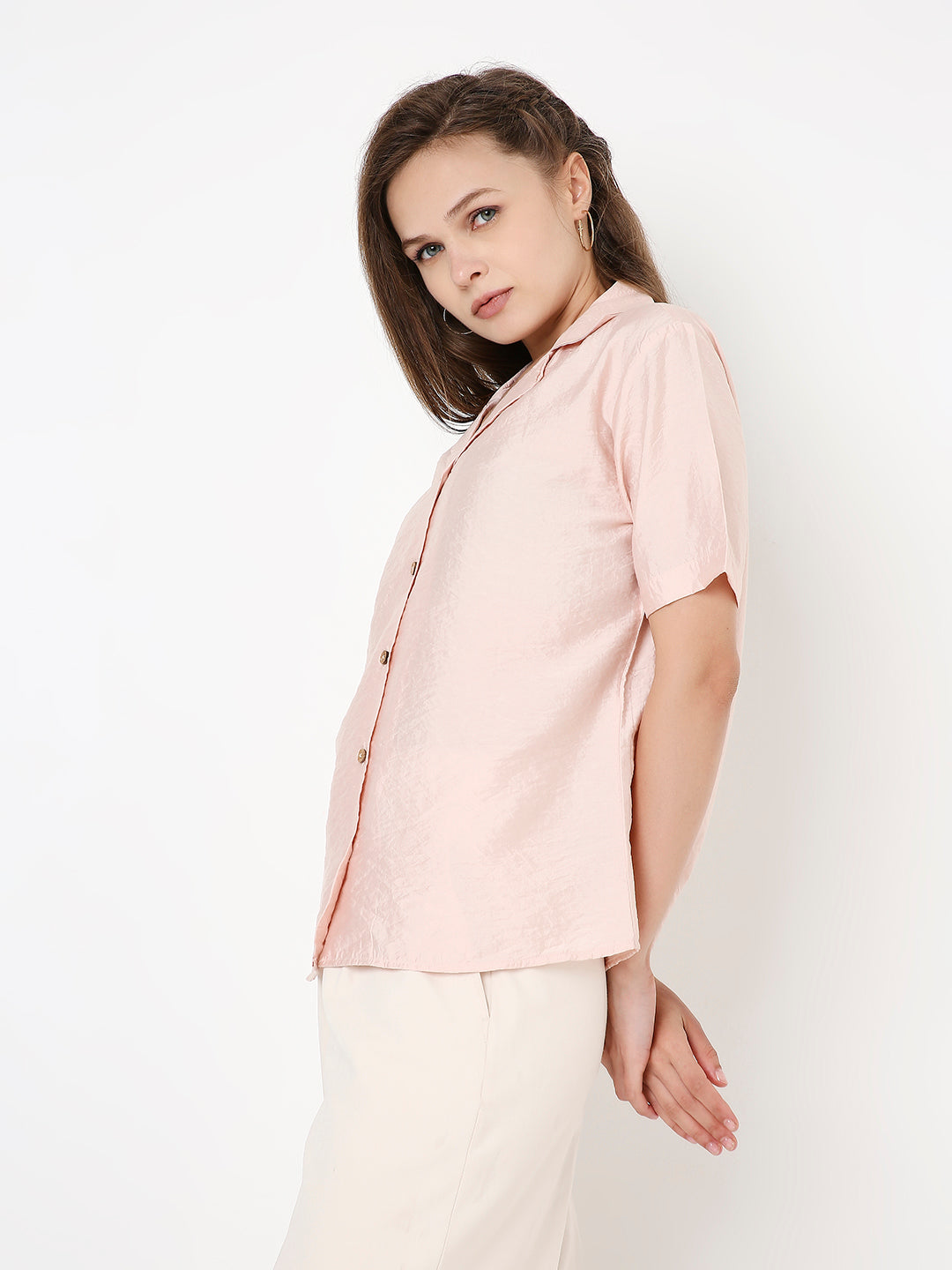 PEACH CLASSIC VISCOSE SHIRT
