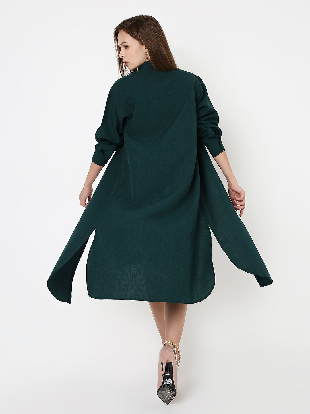 CO-ORDSET SLEEVELESS DRESS & OVERLAY SHIRT